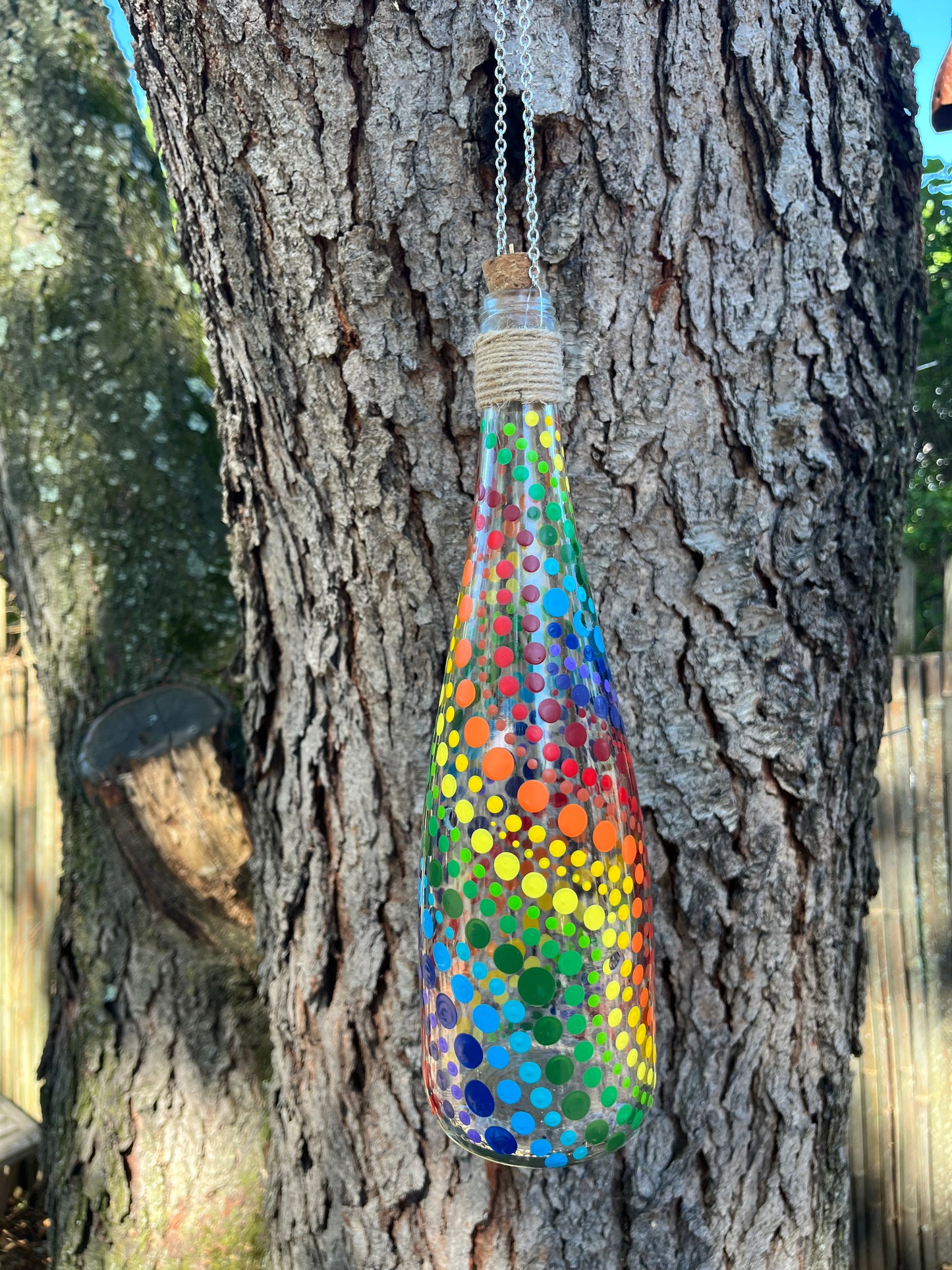 Re-Wined Up-Cycled Glass Bottle Hanging Smoking Bottle Incense Burner
