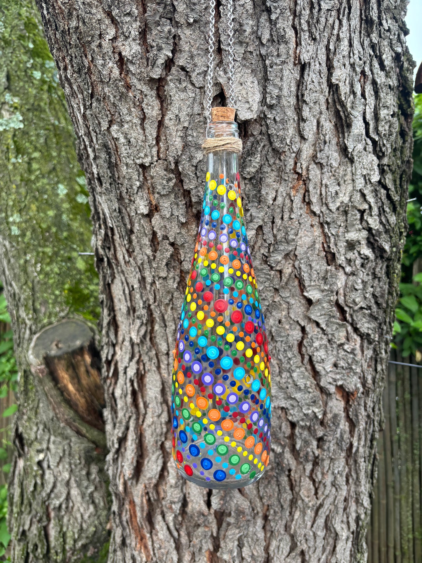 Re-Wined Up-Cycled Glass Bottle Hanging Smoking Bottle Incense Burner