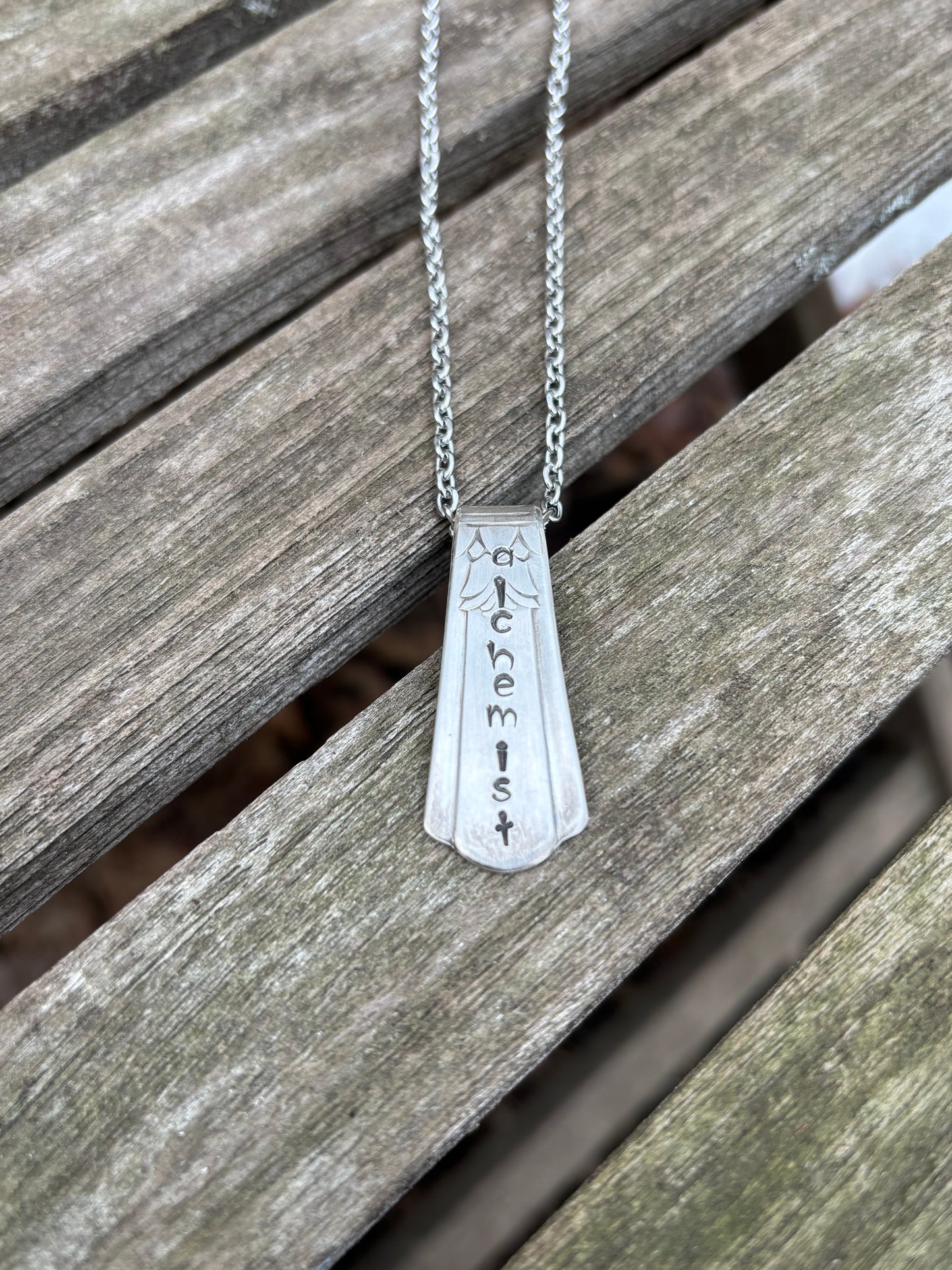 Up-Cycled Vintage Silverware Pendant Alchemist