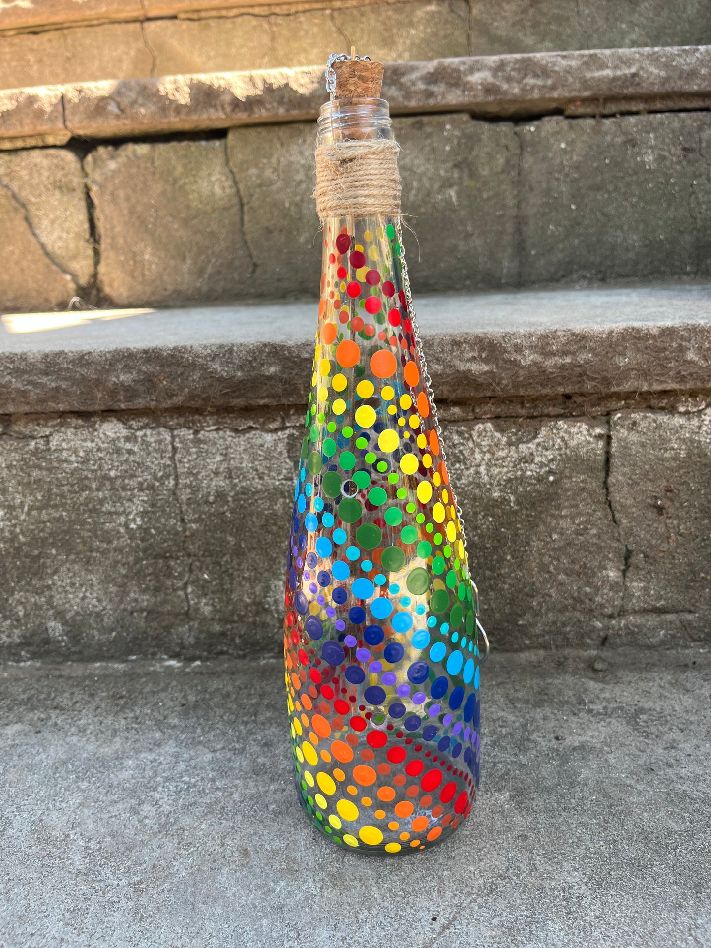 Re-Wined Up-Cycled Glass Bottle Hanging Smoking Bottle Incense Burner