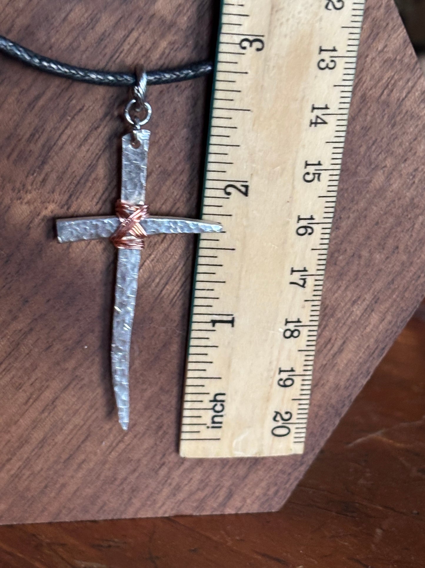 Up-Cycled Vintage Silverware Cross Pendant