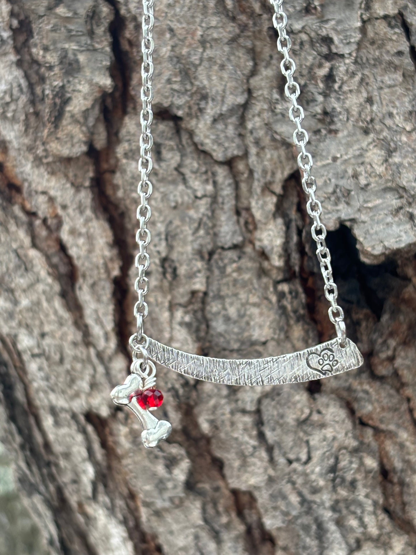 Up-Cycled Vintage Silverware Pendant For The Love of Dogs