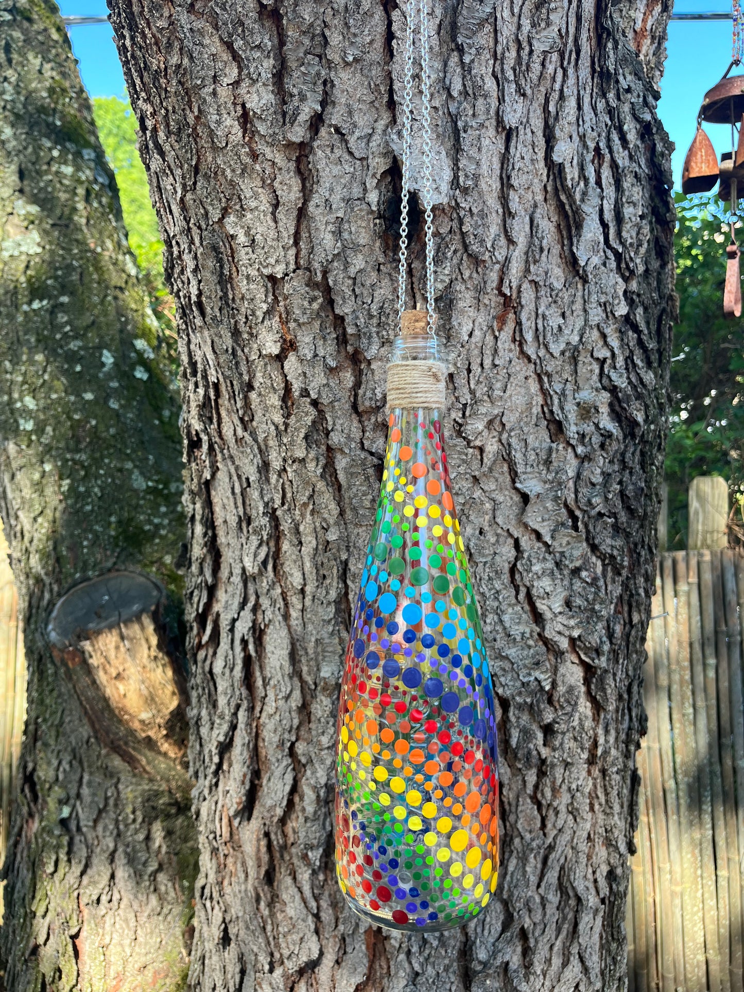 Re-Wined Up-Cycled Glass Bottle Hanging Smoking Bottle Incense Burner