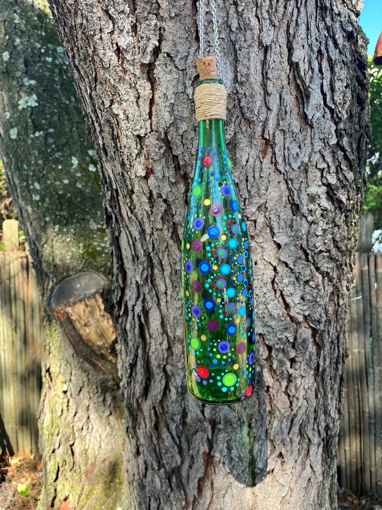 Re-Wined Up-Cycled Glass Bottle Hanging Smoking Bottle Incense Burner