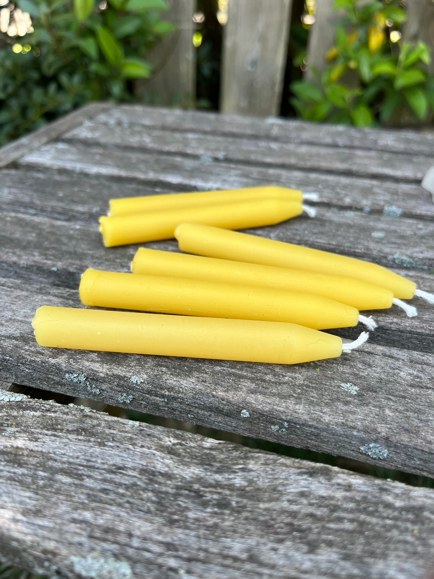 100% Pure Beeswax Chime Candles-Set of 6