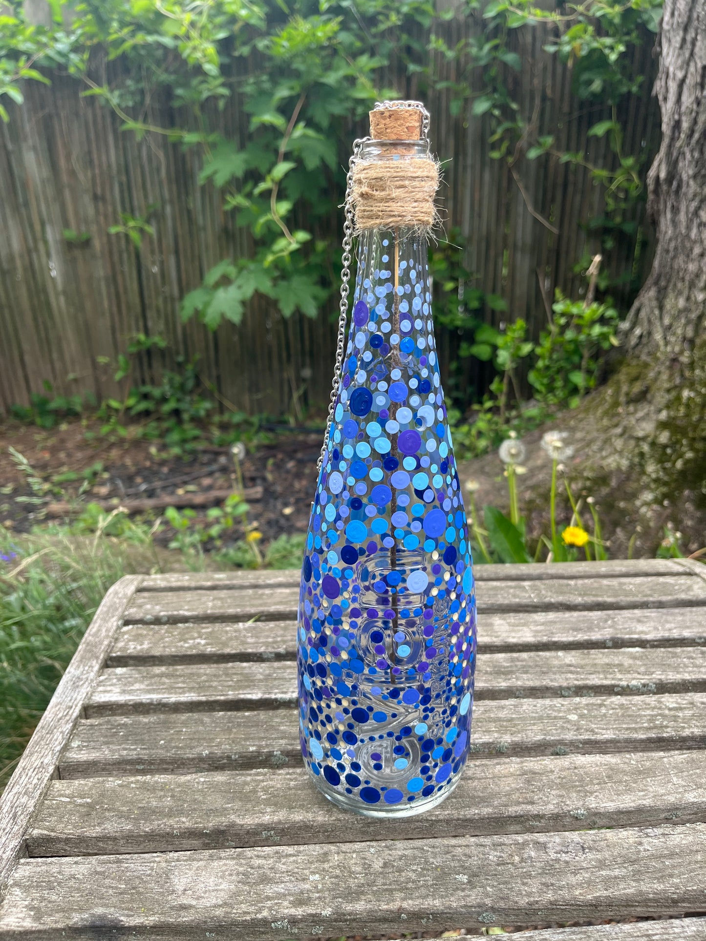 Re-Wined Up-Cycled Glass Bottle Hanging Smoking Bottle Incense Burner