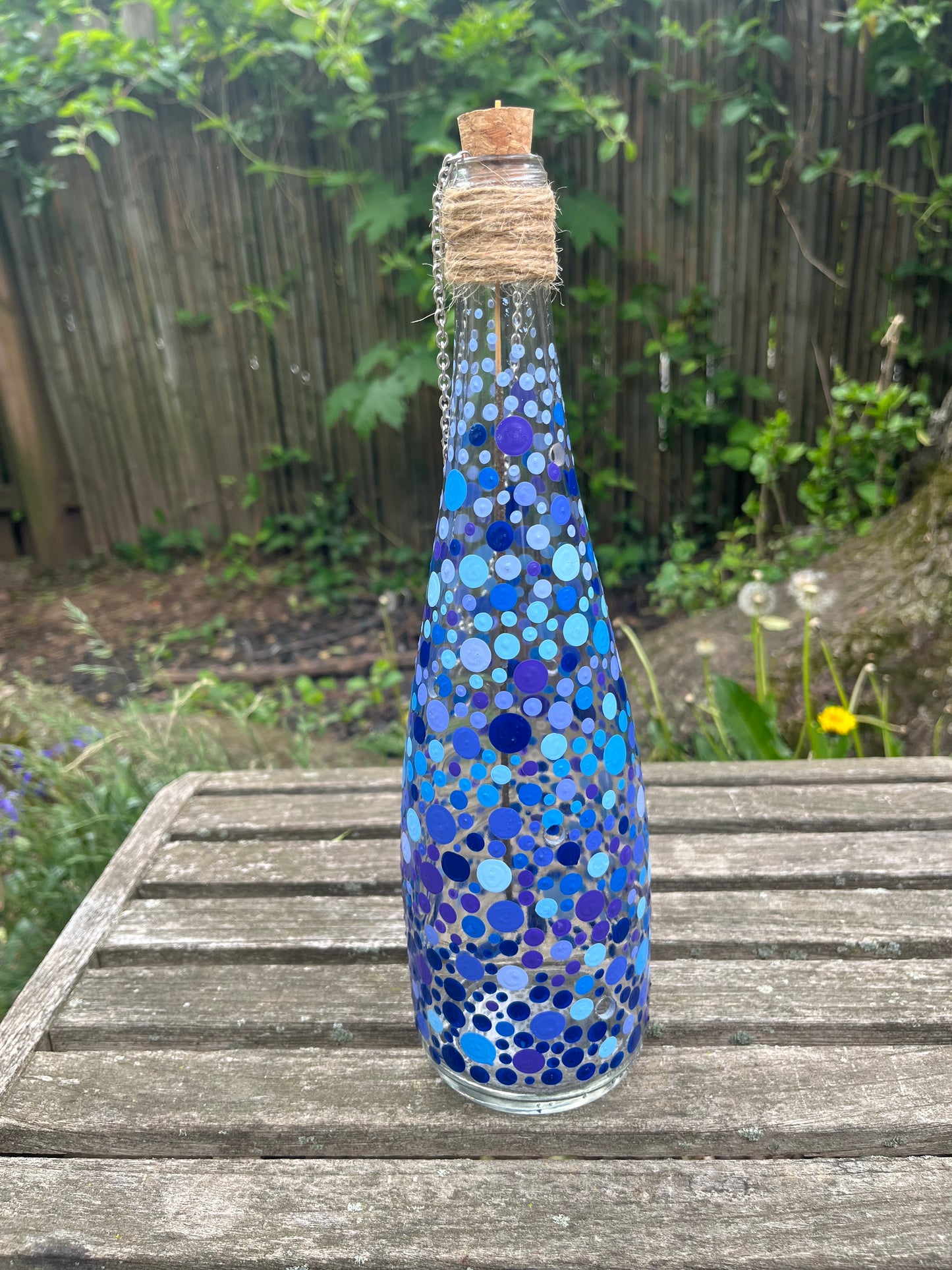 Re-Wined Up-Cycled Glass Bottle Hanging Smoking Bottle Incense Burner