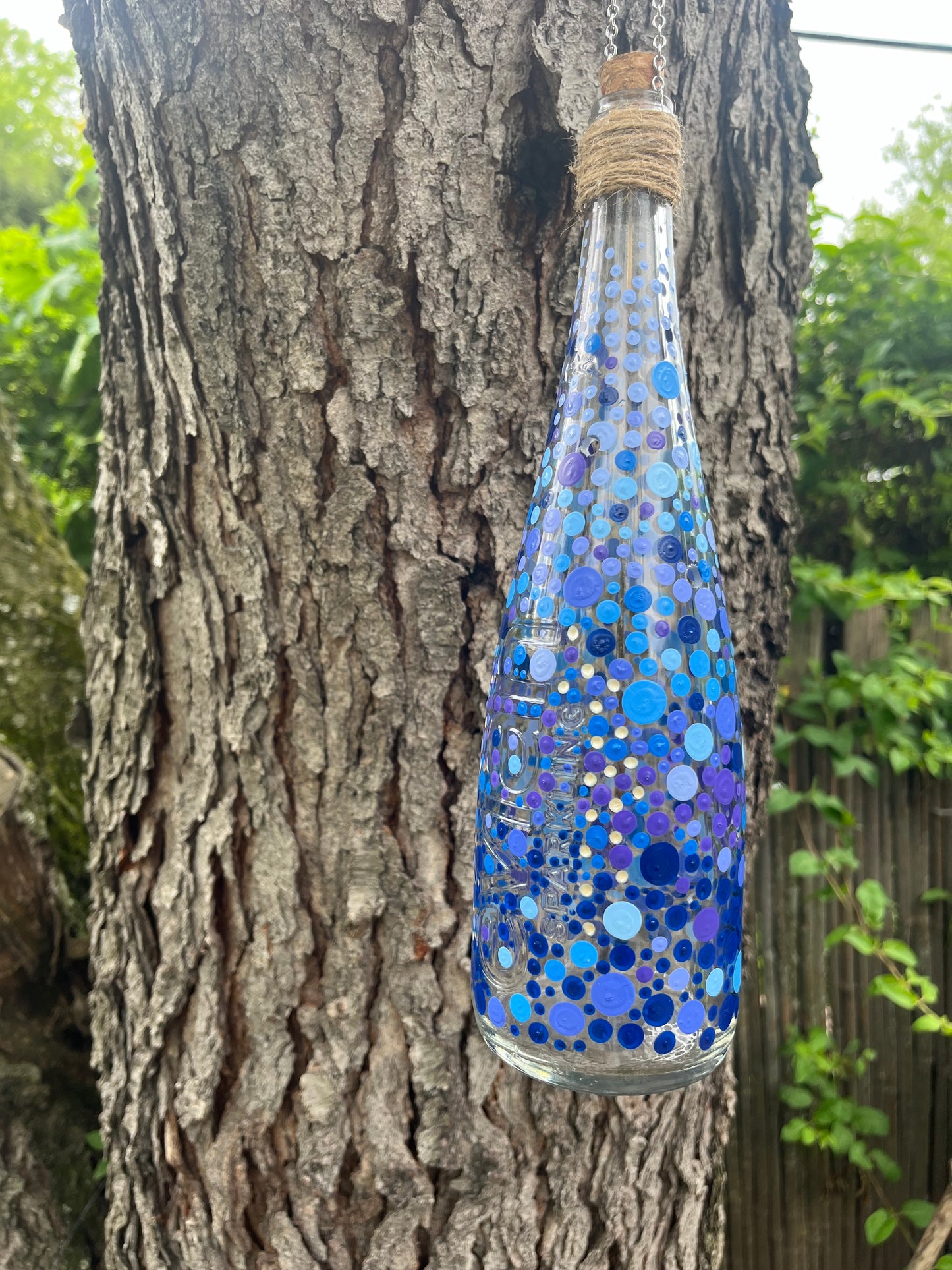 Re-Wined Up-Cycled Glass Bottle Hanging Smoking Bottle Incense Burner