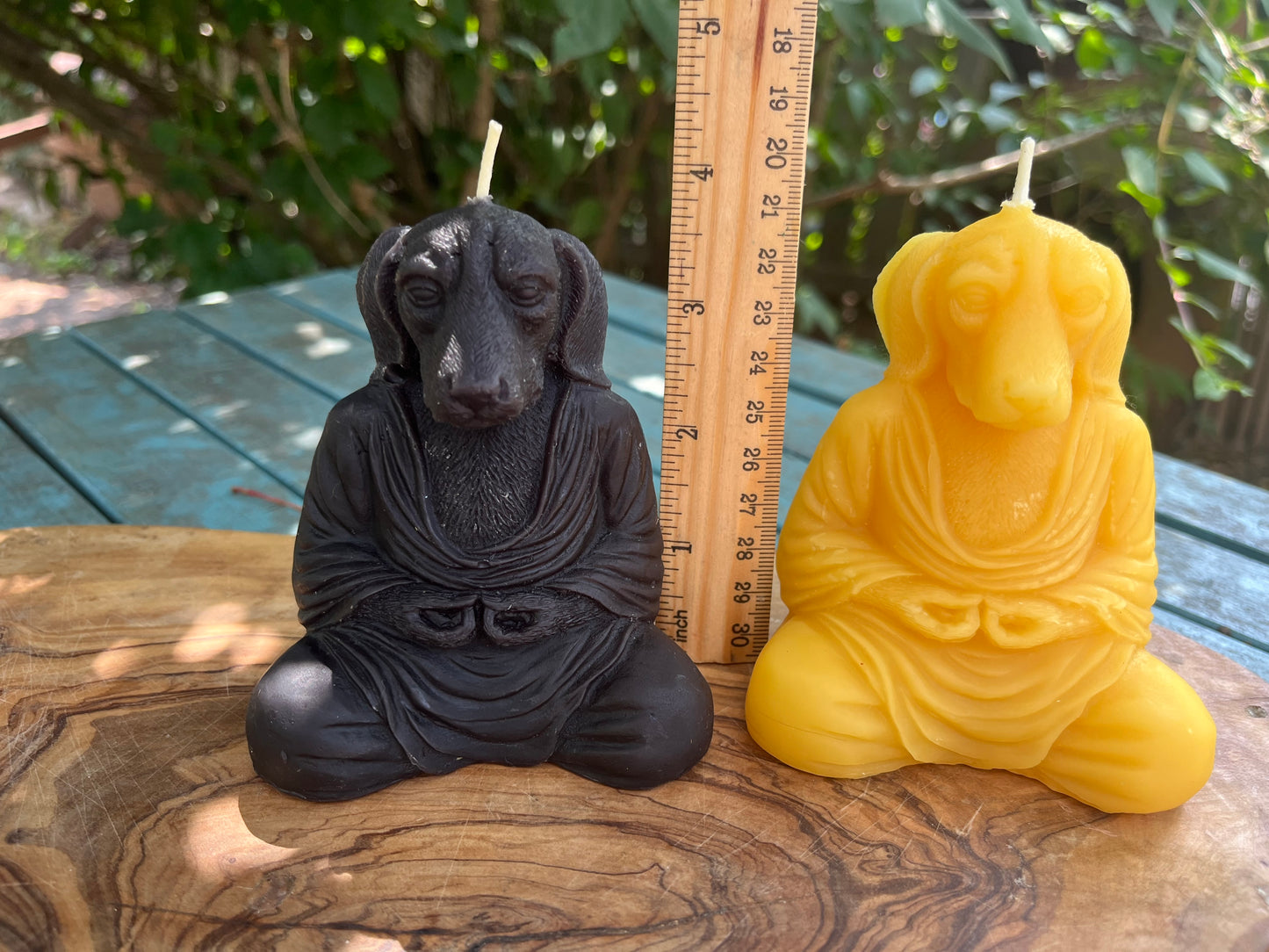 100% Pure Beeswax Dog or Cat Buddha Zen Candle