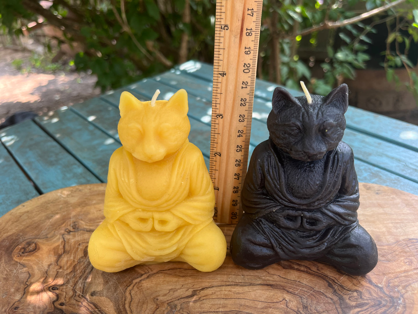 100% Pure Beeswax Dog or Cat Buddha Zen Candle