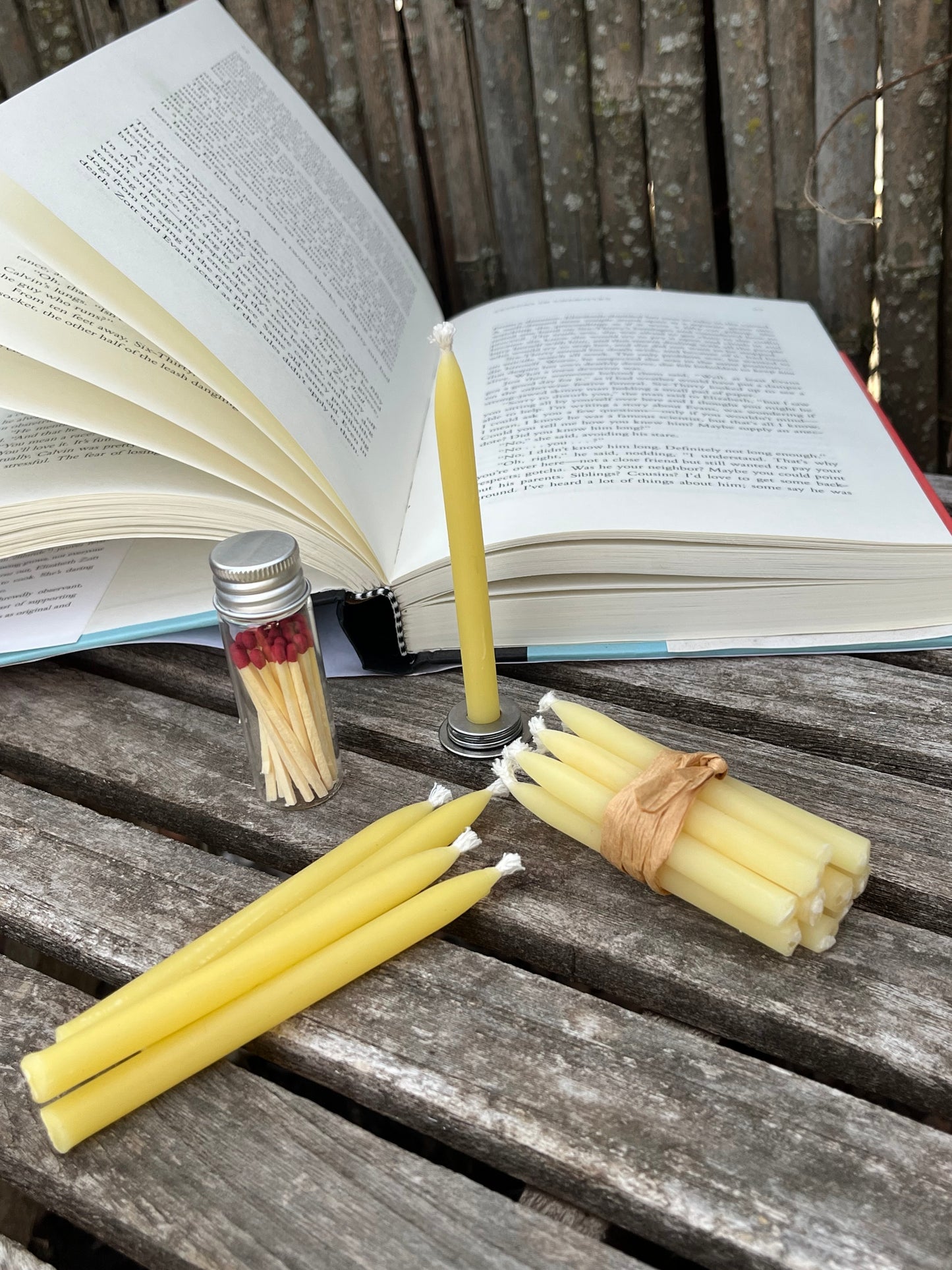 100% Pure Beeswax Reading Meditation Journaling Candles