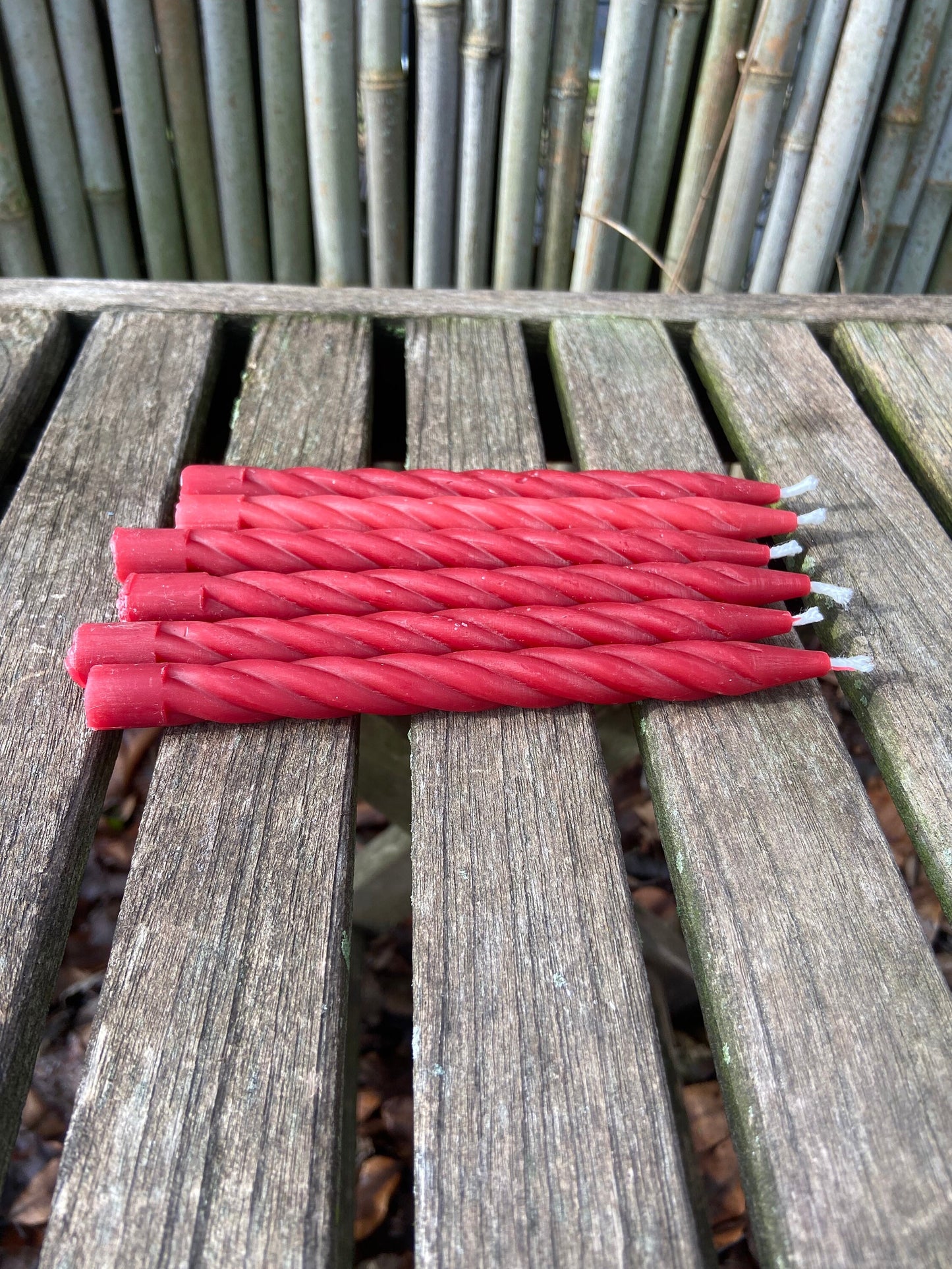 100% Pure Beeswax-Chime-Celebration-Spell-Pray-SpiralTapers-Small Tapers Candles-Dinner Candles-Set of 6