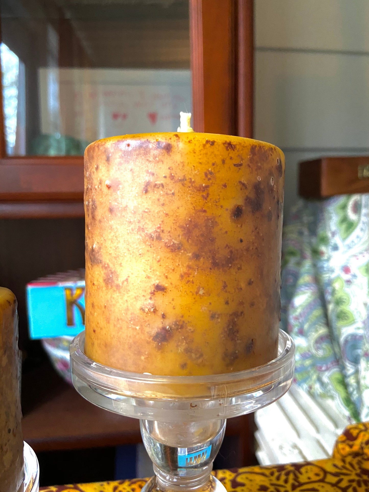100% Pure Beeswax Candle-Spell Candle-Ritual Candle-Wiccan Candle-Beeswax Pillar-Meditation Candle- Dragon’s Blood-Cinnamon-Clove