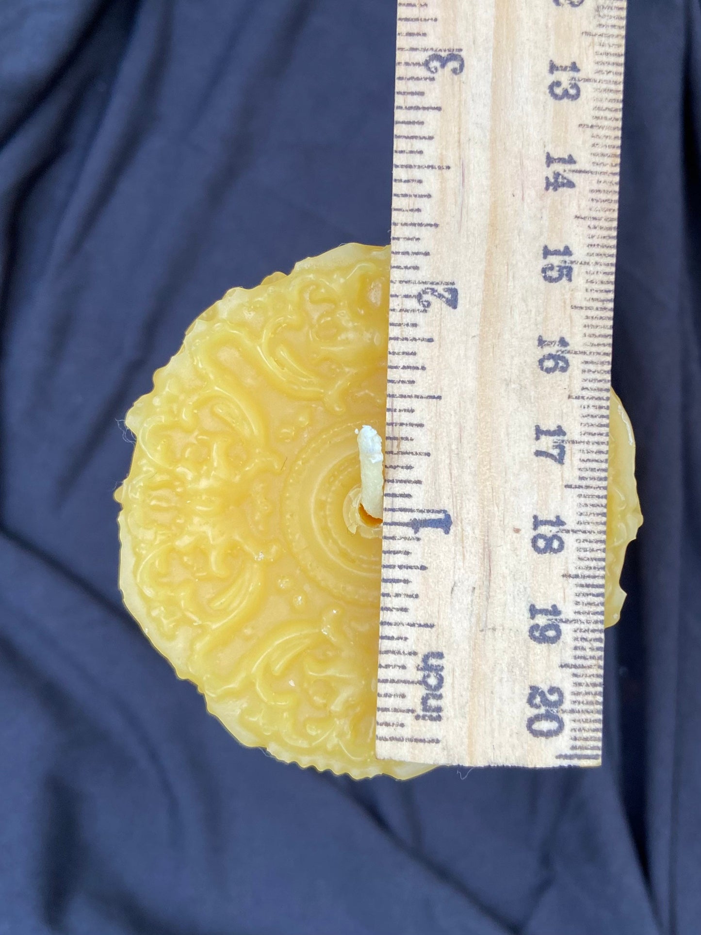 100% PURE Beeswax Candle- Pillar- Pretty Pillar-Beeswax Candle