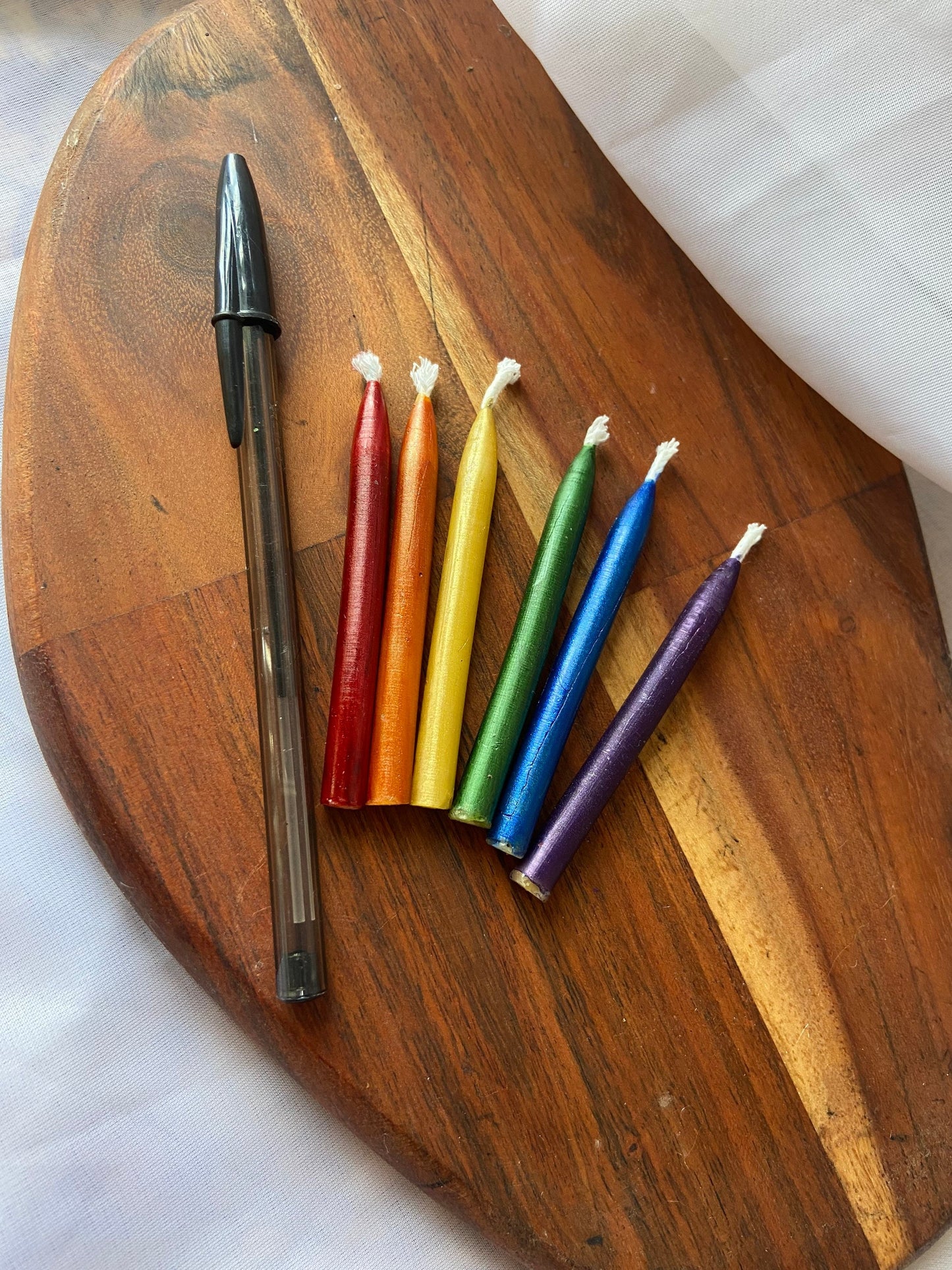 100% Pure Beeswax Candle-Pure Beeswax Candle-Pretty Colors-Birthday-Celebration-Meditation -Tiny Candles Set of 10 20 30