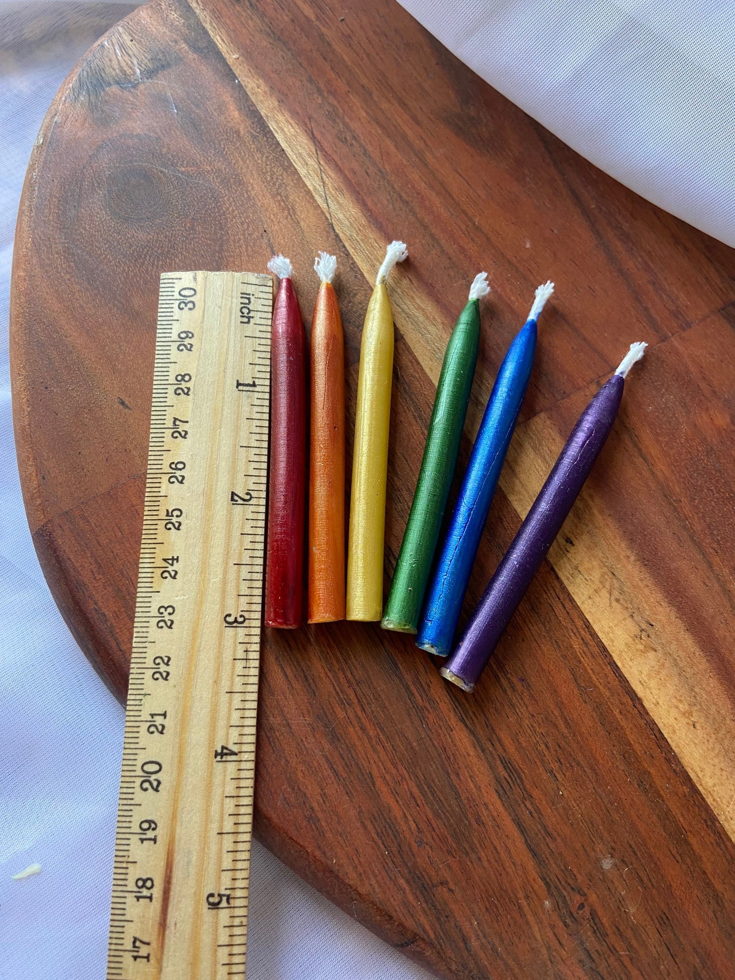 100% Pure Beeswax Candle-Pure Beeswax Candle-Pretty Colors-Birthday-Celebration-Meditation -Tiny Candles Set of 10 20 30