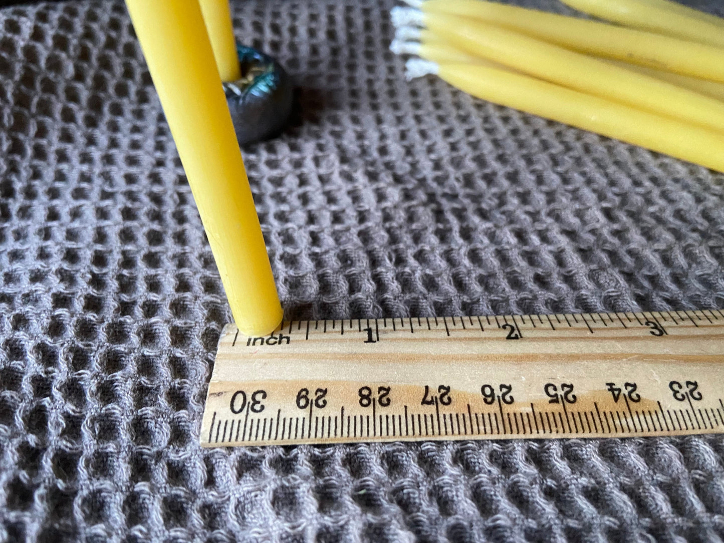 100% Pure Beeswax Tiny Taper Candles 5 inch - Birthday-Celebration-Meditation-Prayer-Tiny Tapers-Small Tapers-Mini Tapers-Set of 10