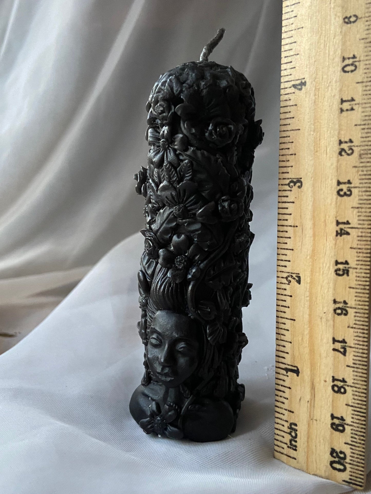 100% Pure Black Beeswax GODDESS Candle.