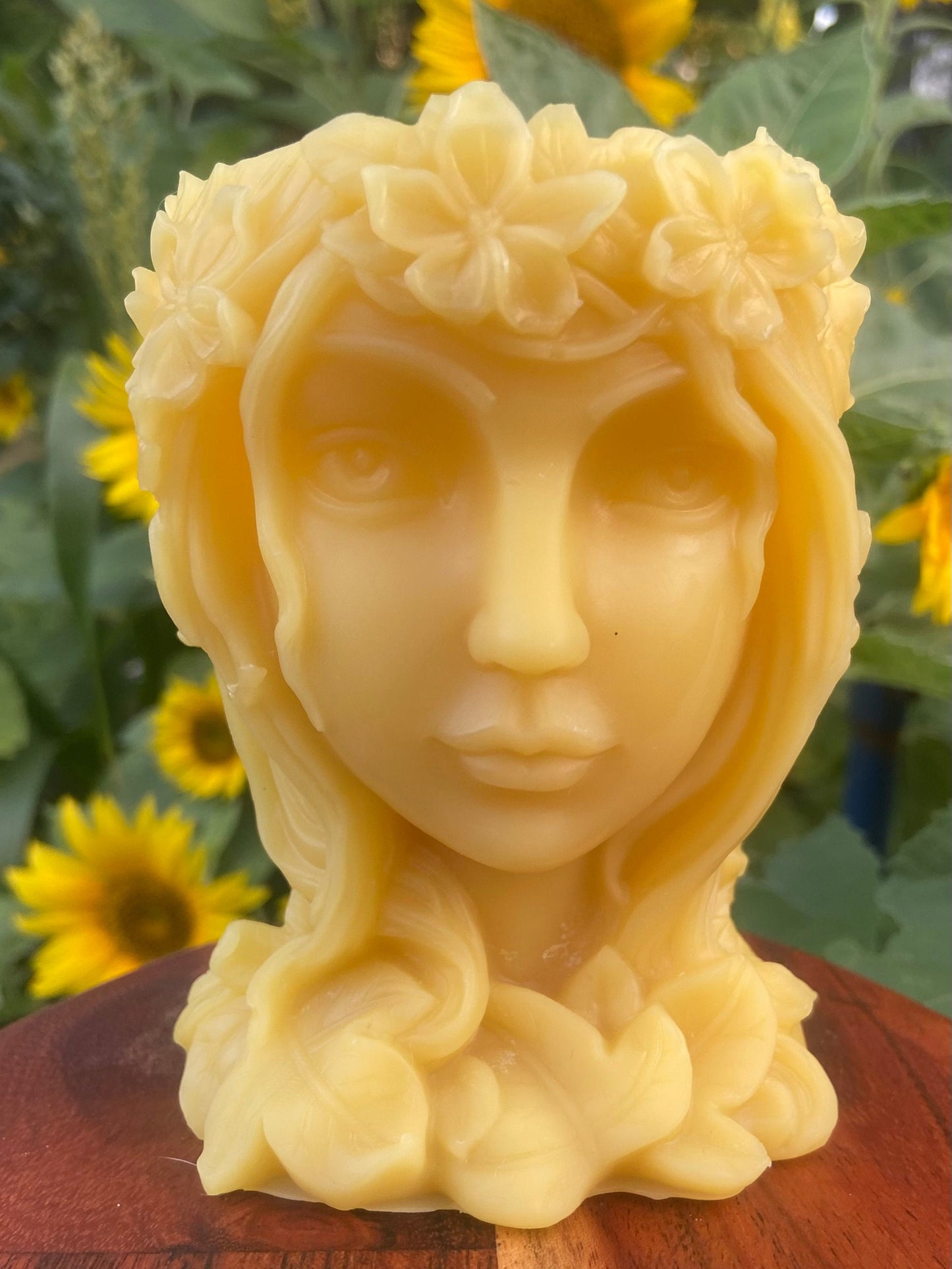 100% Pure Beeswax Luminary-Lantern-Tea Light Holder-Candle-Candle Holder-Goddess-Fairy-Lady