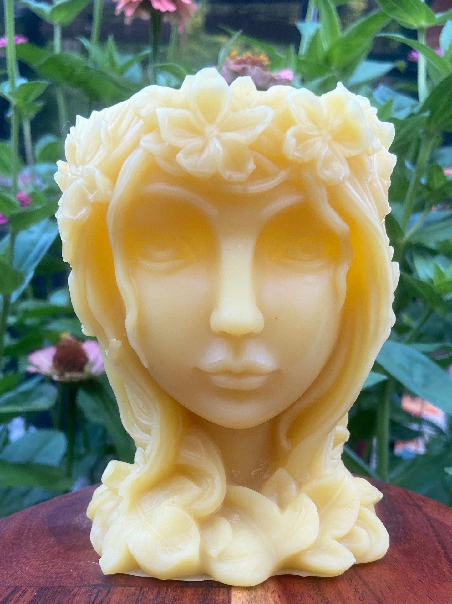 100% Pure Beeswax Luminary-Lantern-Tea Light Holder-Candle-Candle Holder-Goddess-Fairy-Lady