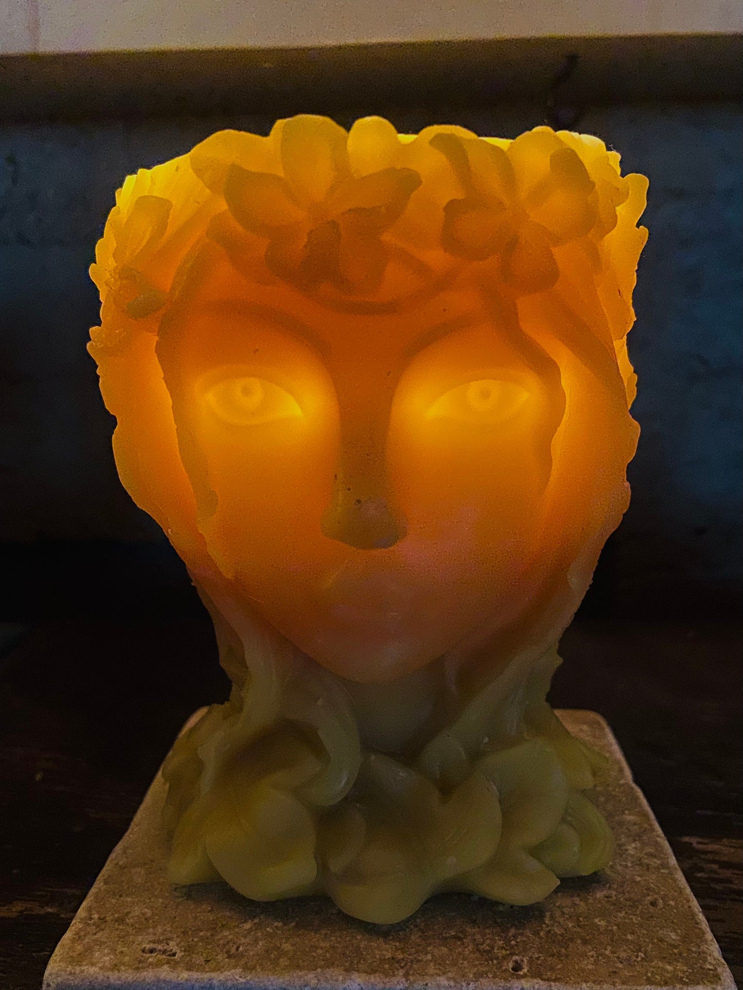 100% Pure Beeswax Luminary-Lantern-Tea Light Holder-Candle-Candle Holder-Goddess-Fairy-Lady