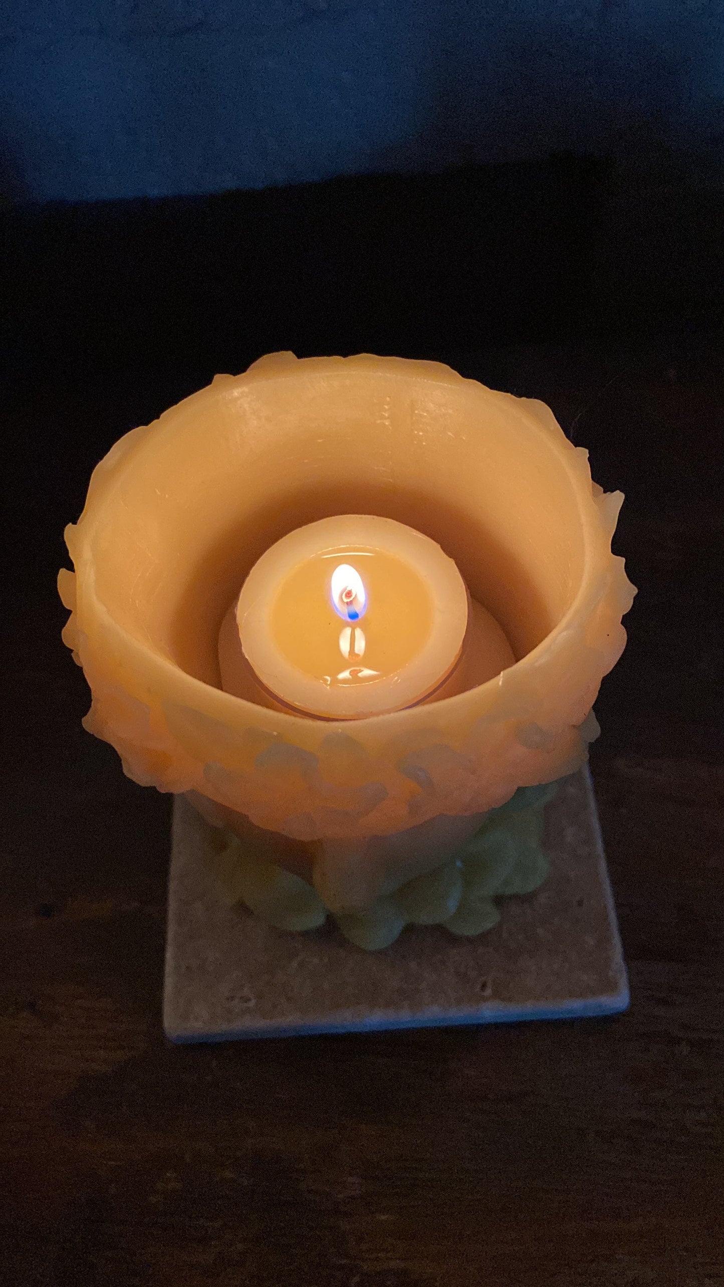 100% Pure Beeswax Luminary-Lantern-Tea Light Holder-Candle-Candle Holder-Goddess-Fairy-Lady