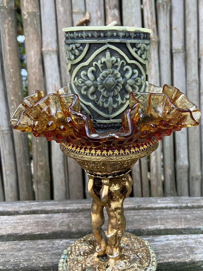 100% PURE Beeswax Pillar-Candle-Pretty Pillar-Beeswax Candle-Black Beeswax