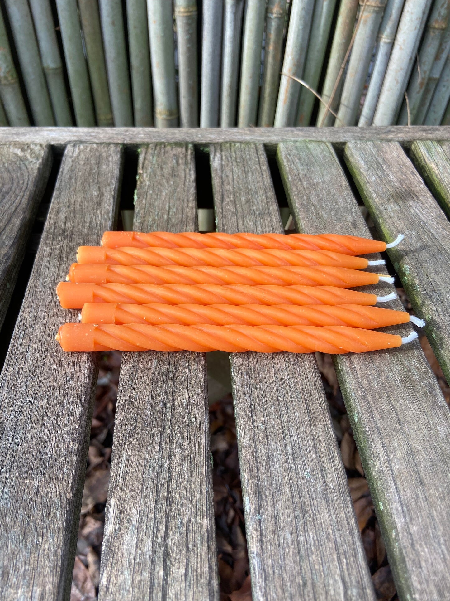 100% Pure Beeswax-Chime-Celebration-Spell-Pray-SpiralTapers-Small Tapers Candles-Dinner Candles-Set of 6