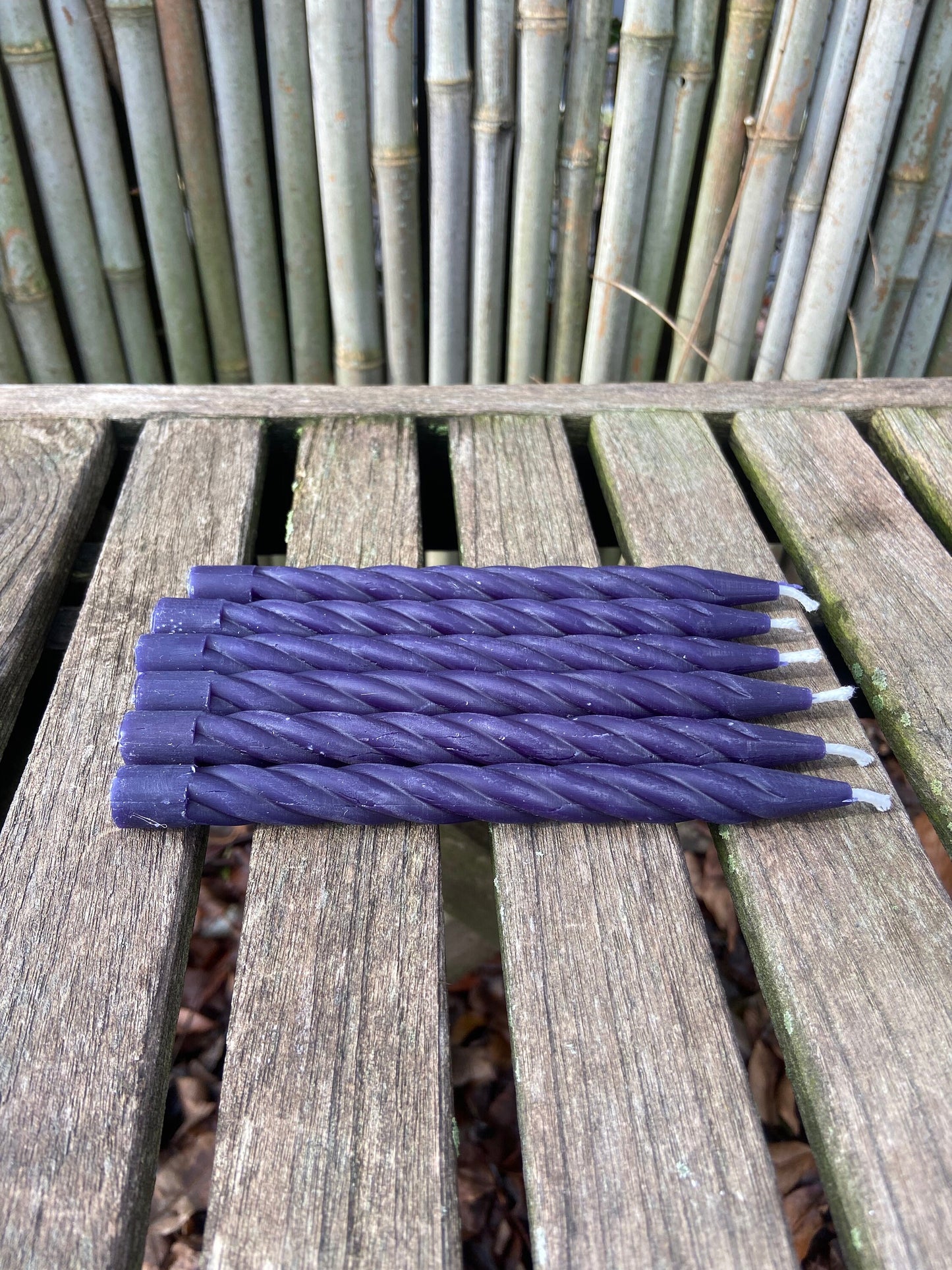 100% Pure Beeswax-Chime-Celebration-Spell-Pray-SpiralTapers-Small Tapers Candles-Dinner Candles-Set of 6