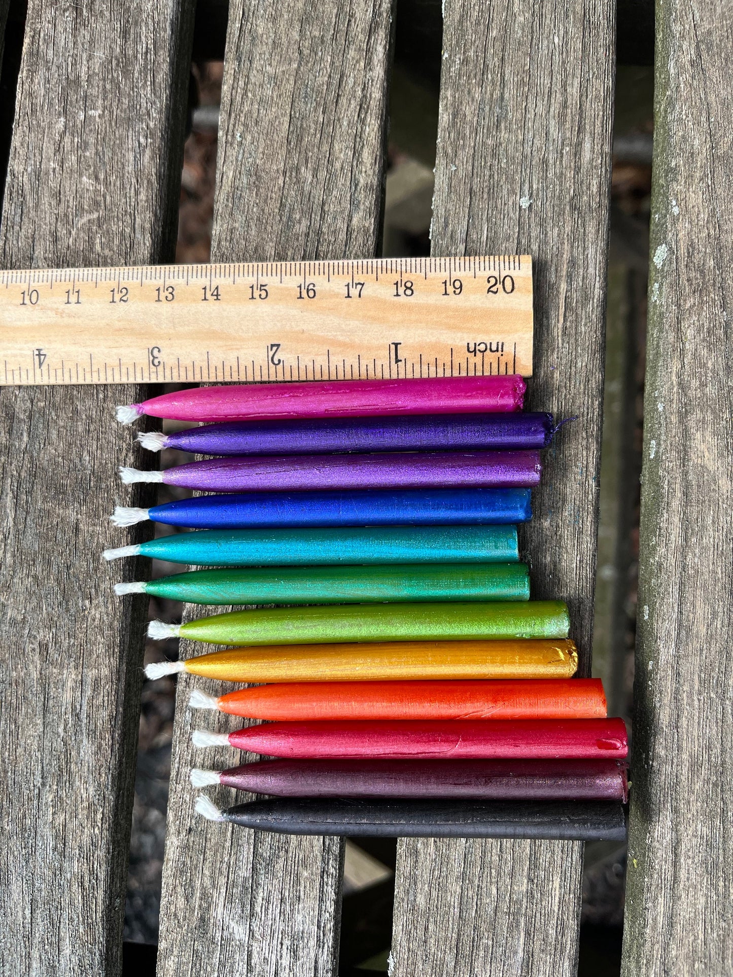 100% Pure Beeswax Candle-Pure Beeswax Candle-Pretty Colors-Birthday-Celebration-Meditation -Tiny Candles Set of 10 20 30