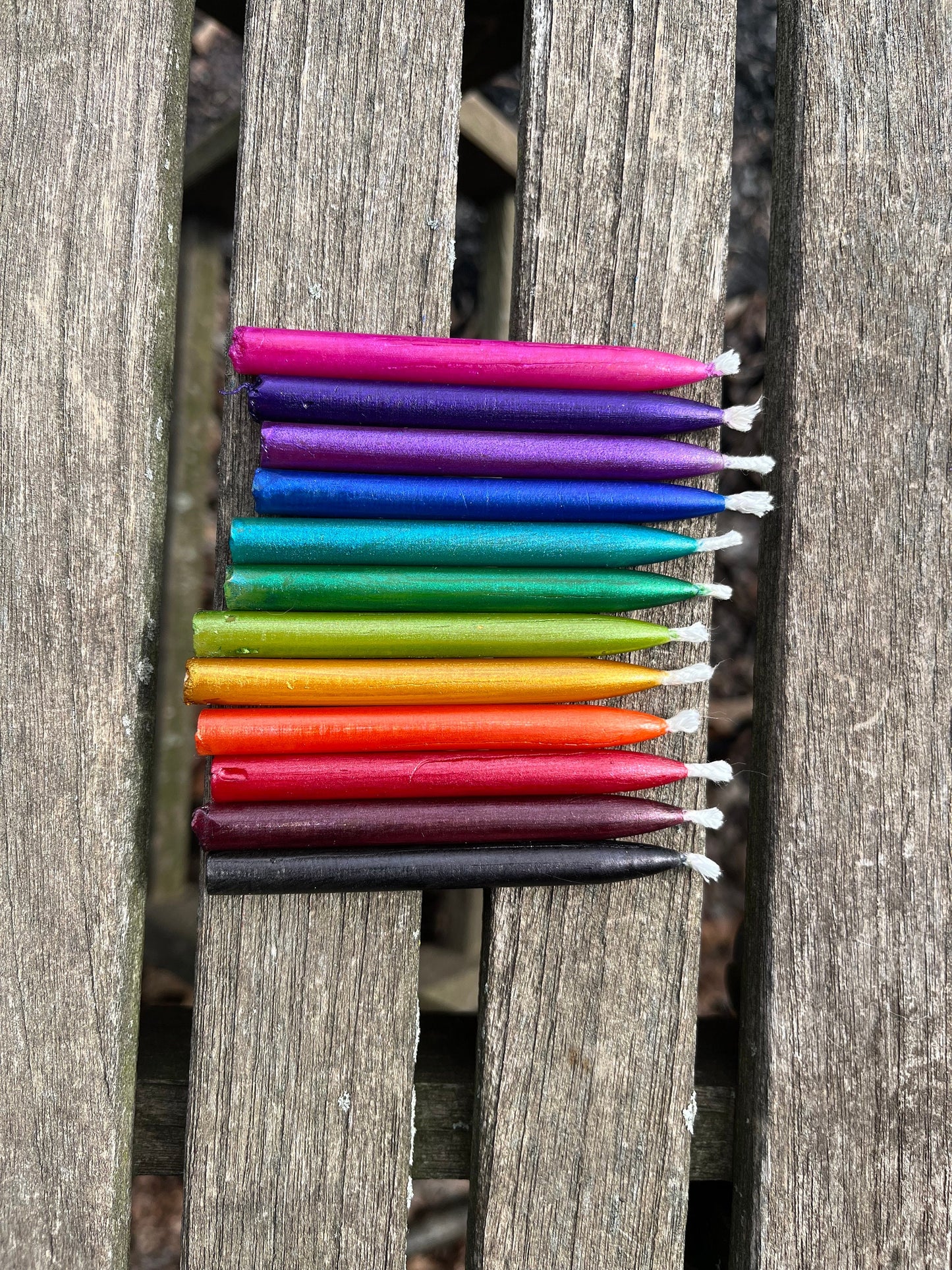 100% Pure Beeswax Candle-Pure Beeswax Candle-Pretty Colors-Birthday-Celebration-Meditation -Tiny Candles Set of 10 20 30