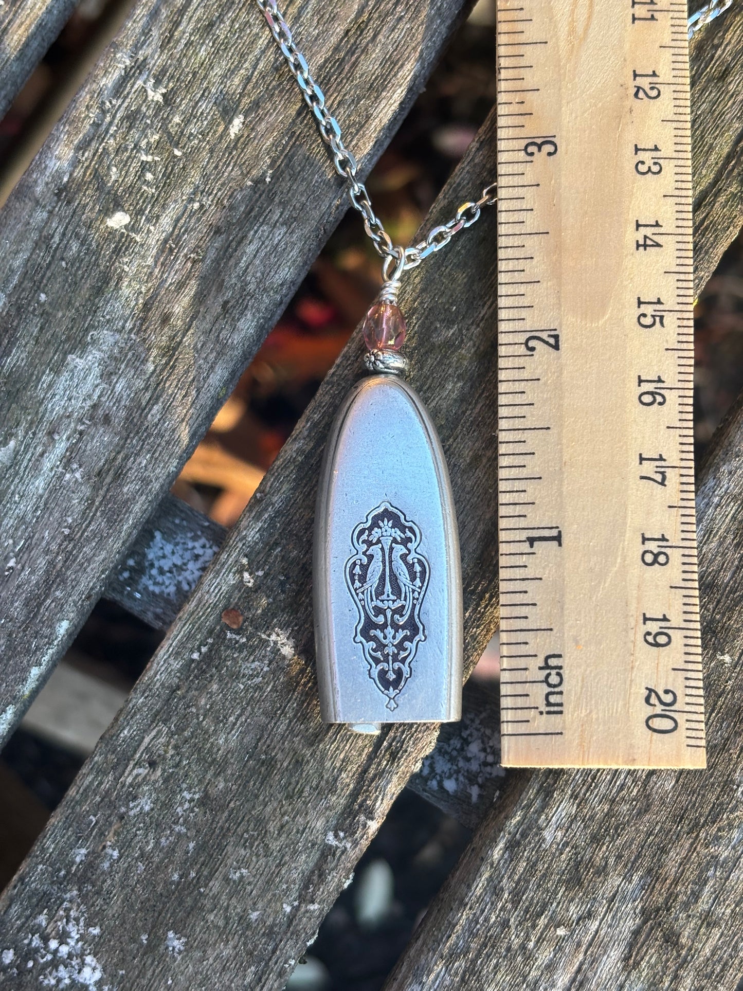 Up-Cycled Vintage Silverware Fairy/Angel Bell Pendant