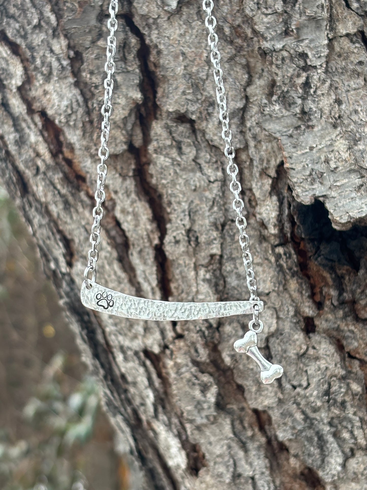 Up-Cycled Vintage Silverware Pendant For The Love of Dogs