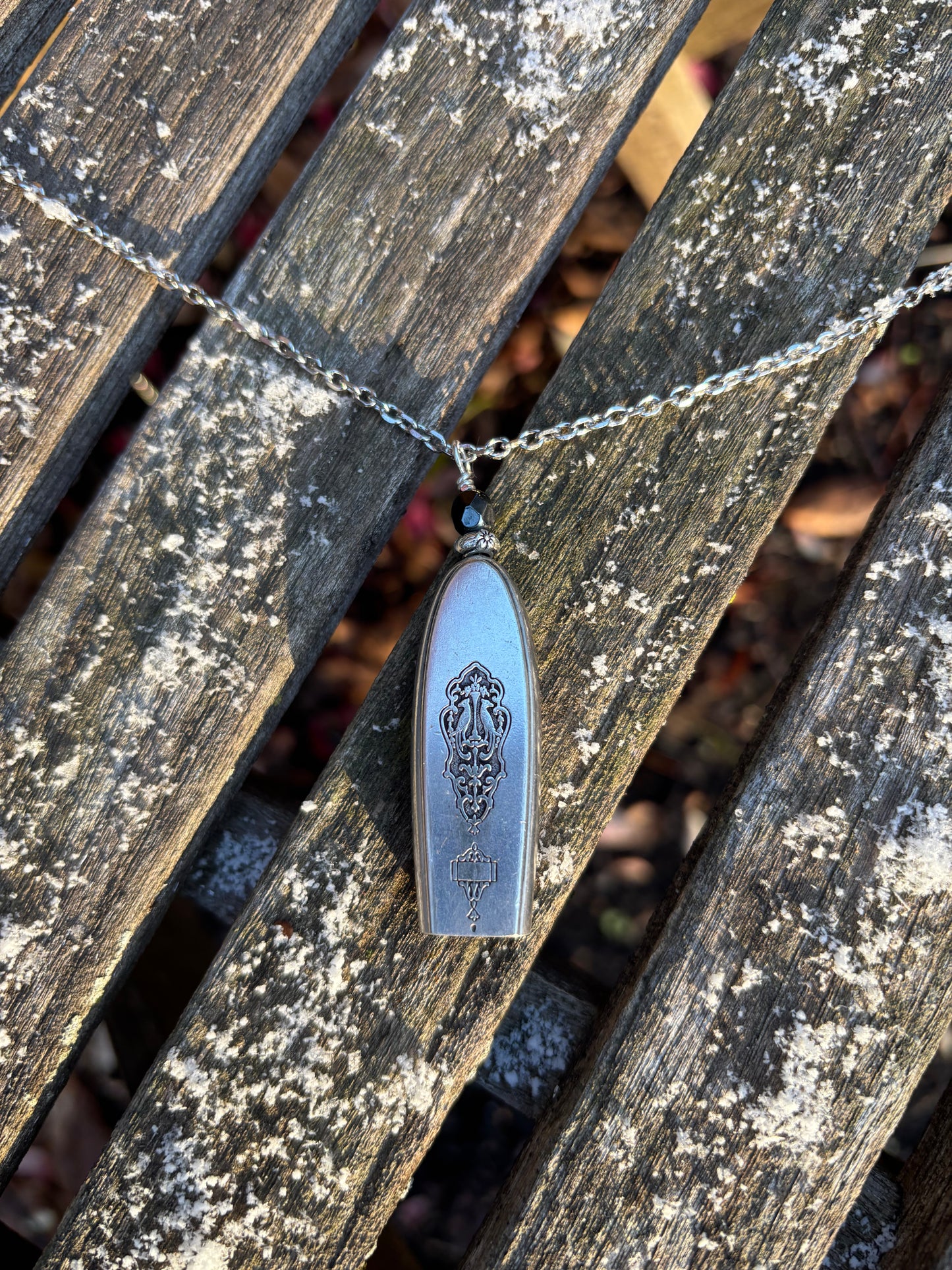 Up-Cycled Vintage Silverware Fairy/Angel Bell Pendant