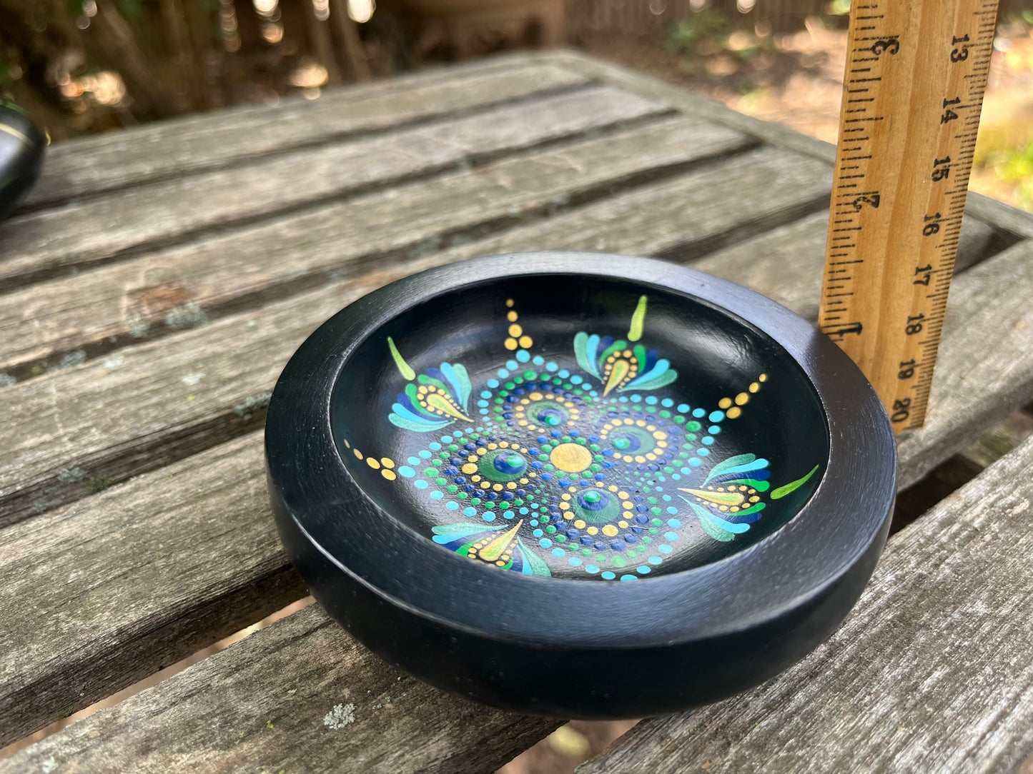 Concrete Mandala Bowl-Trinket Dish