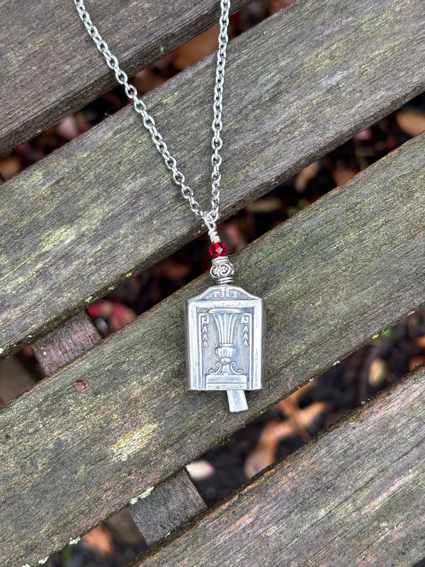 Up-Cycled Vintage Silverware Fairy/Angel Bell Pendant