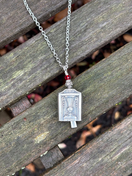 Up-Cycled Vintage Silverware Fairy/Angel Bell Pendant