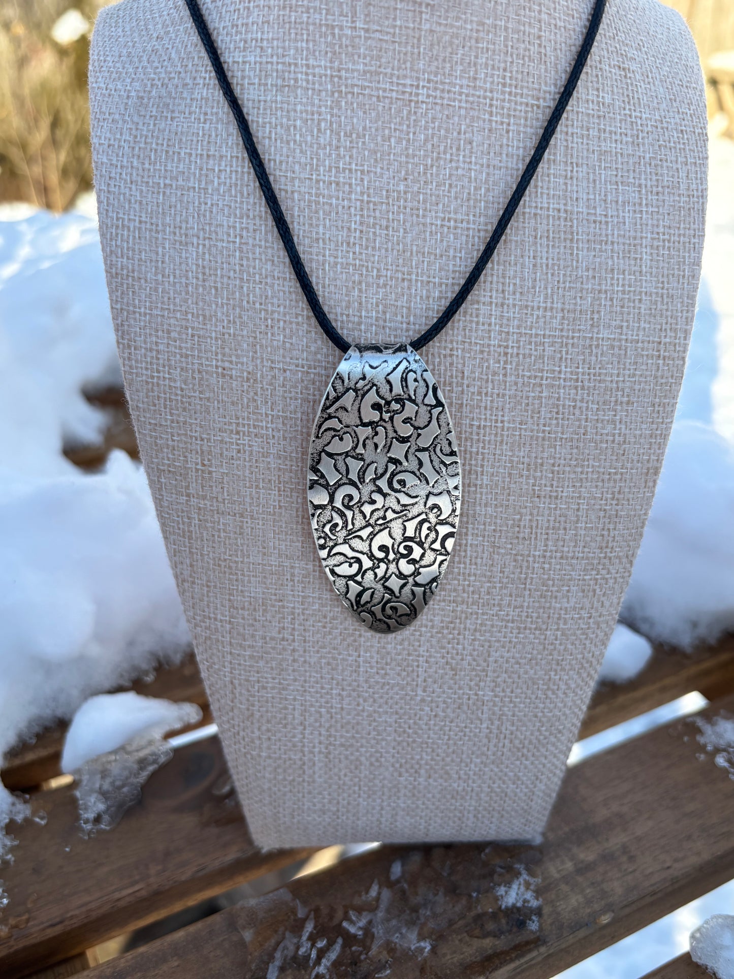 Up-Cycled Vintage Silverware Pendant