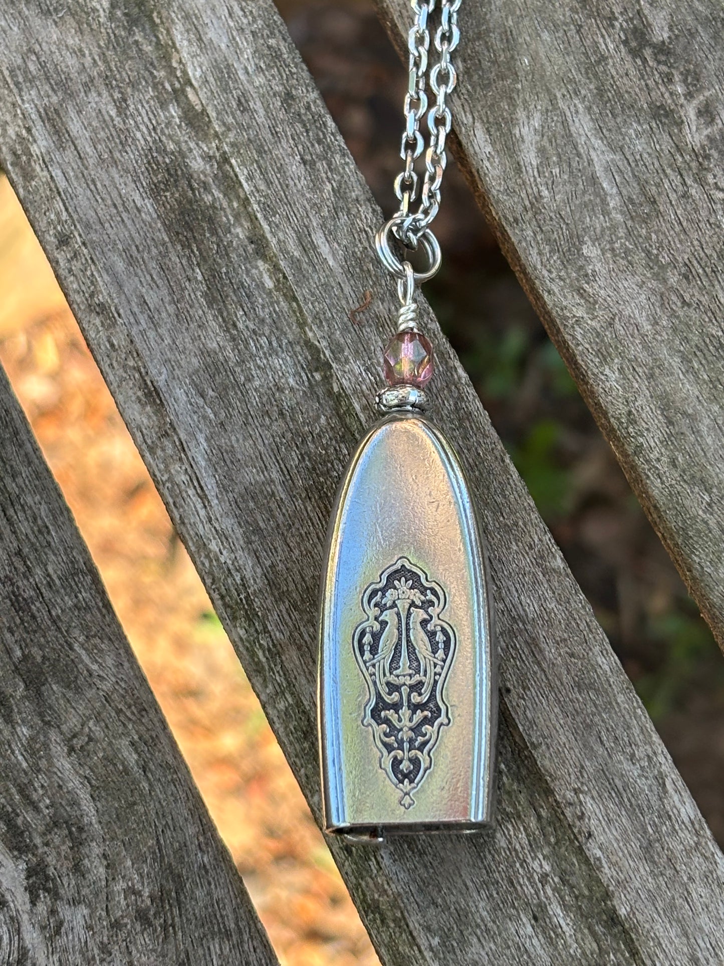 Up-Cycled | Vintage Silver-Plated Bell Necklace | Fairy/Angel Bell Pendant