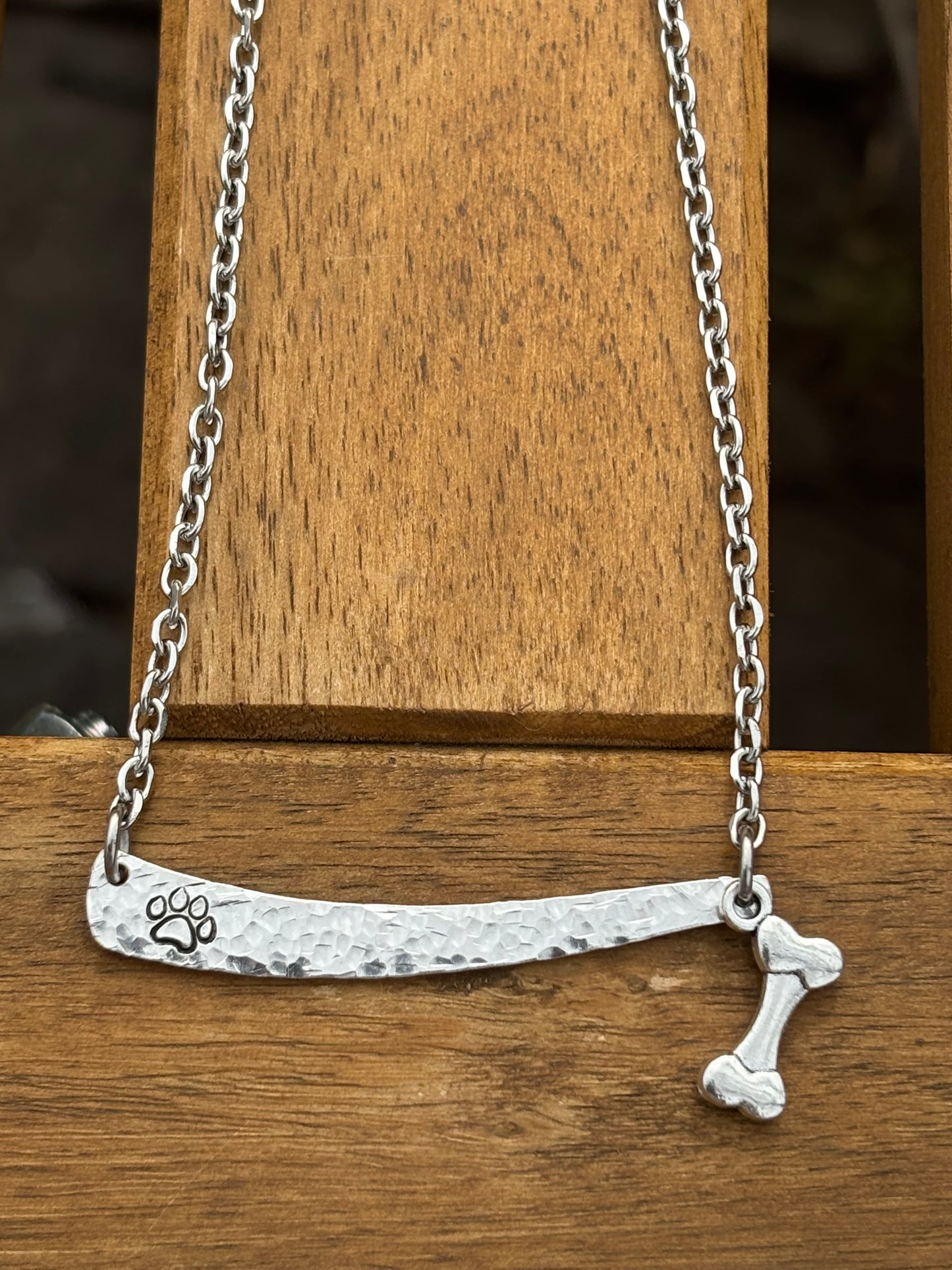 Up-Cycled Vintage Silverware Pendant For The Love of Dogs