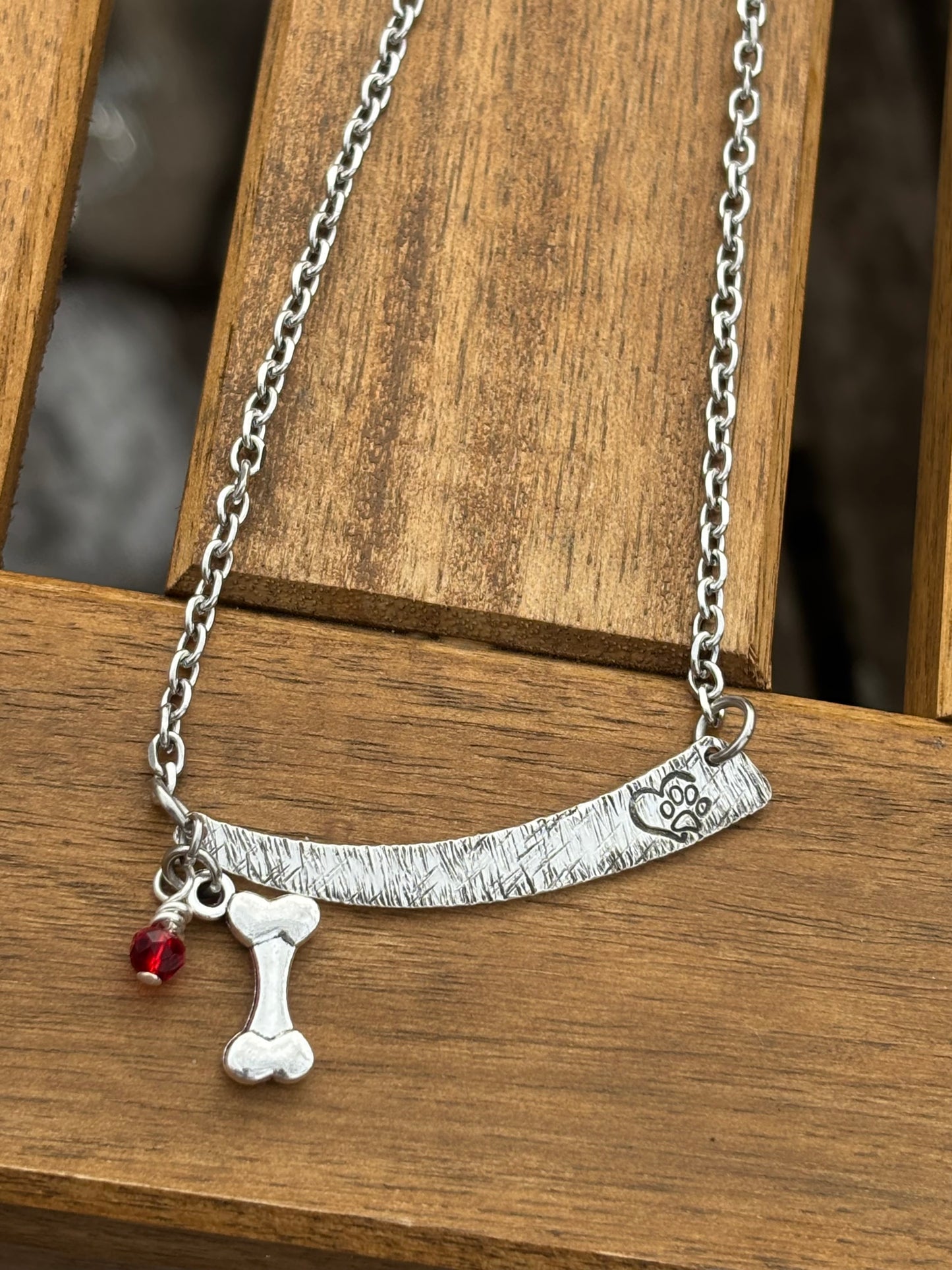 Up-Cycled Vintage Silverware Pendant For The Love of Dogs