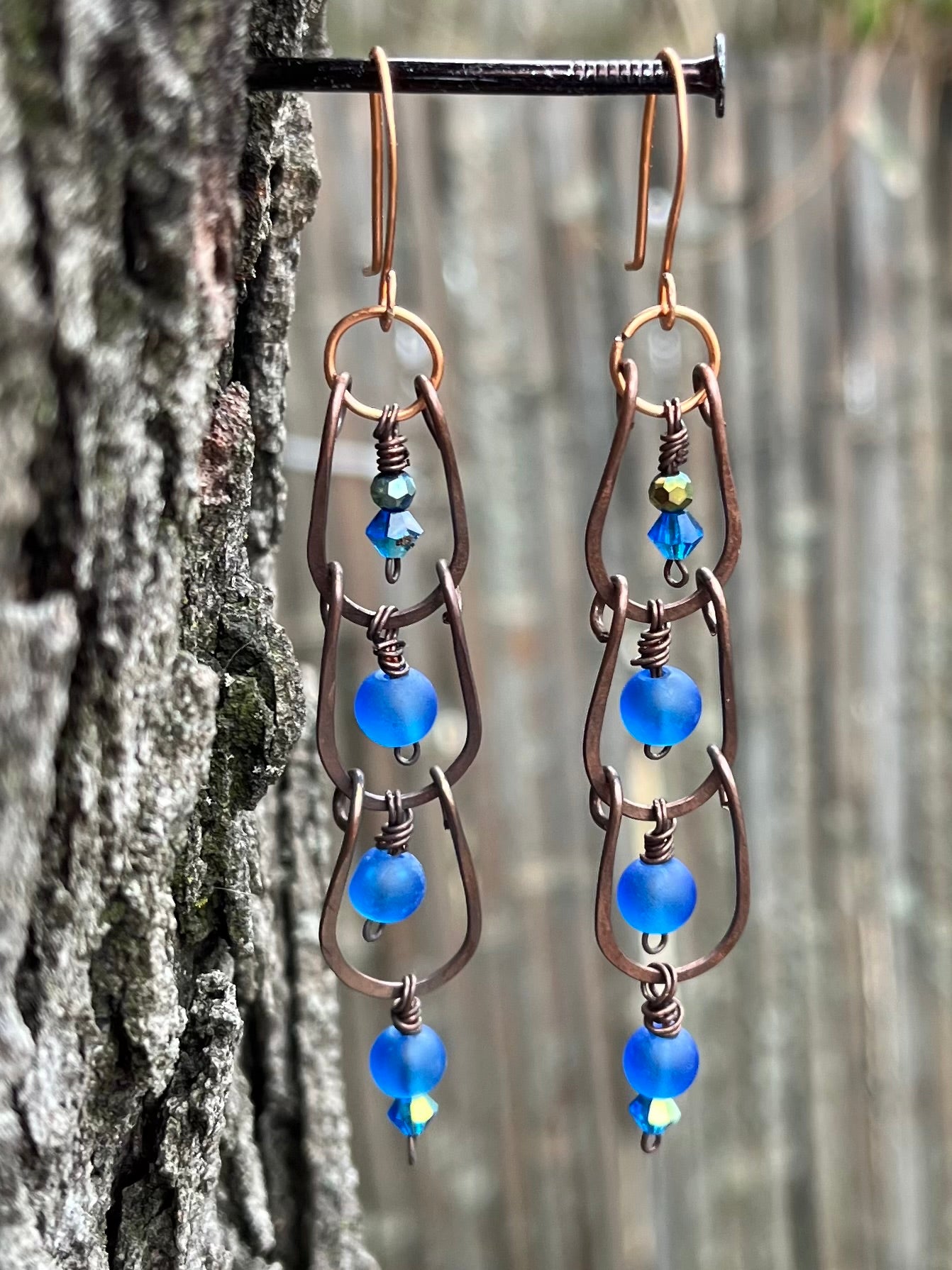 Copper Wire Earrings