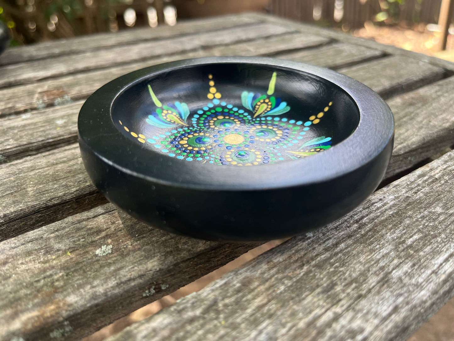 Concrete Mandala Bowl-Trinket Dish