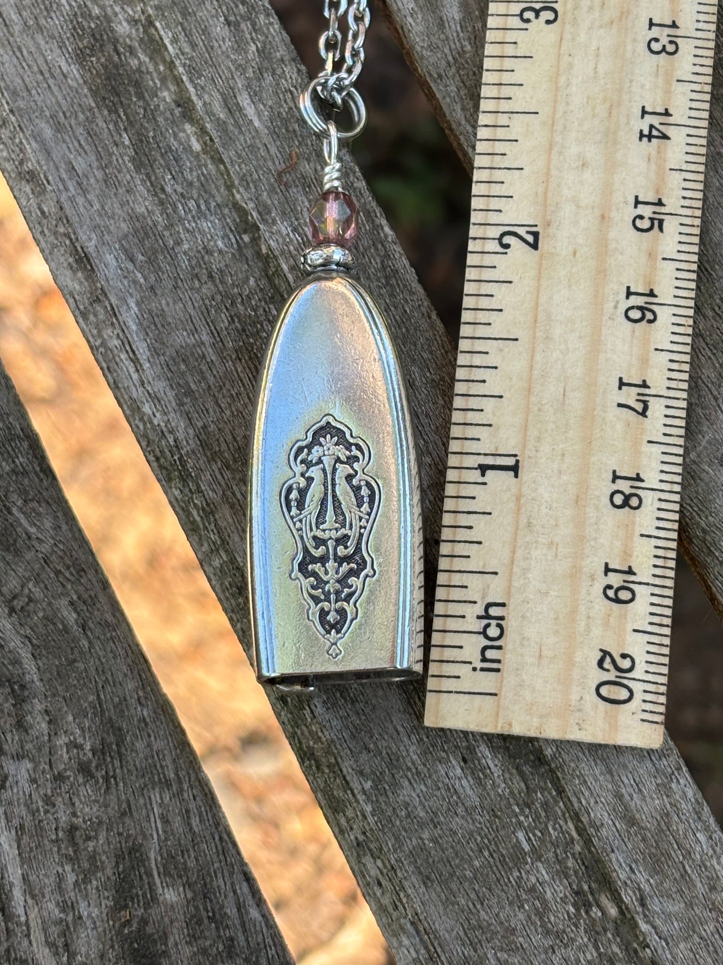Up-Cycled | Vintage Silver-Plated Bell Necklace | Fairy/Angel Bell Pendant