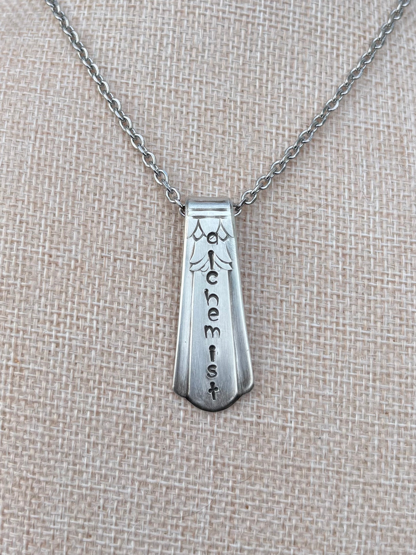 Up-Cycled Vintage Silverware Pendant Alchemist