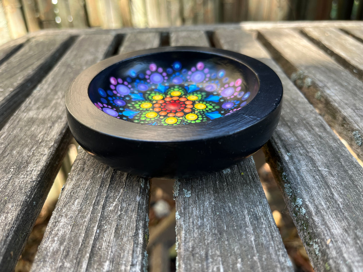 Concrete Mandala Bowl-Trinket Dish