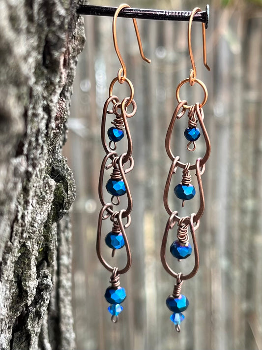 Copper Wire Earrings