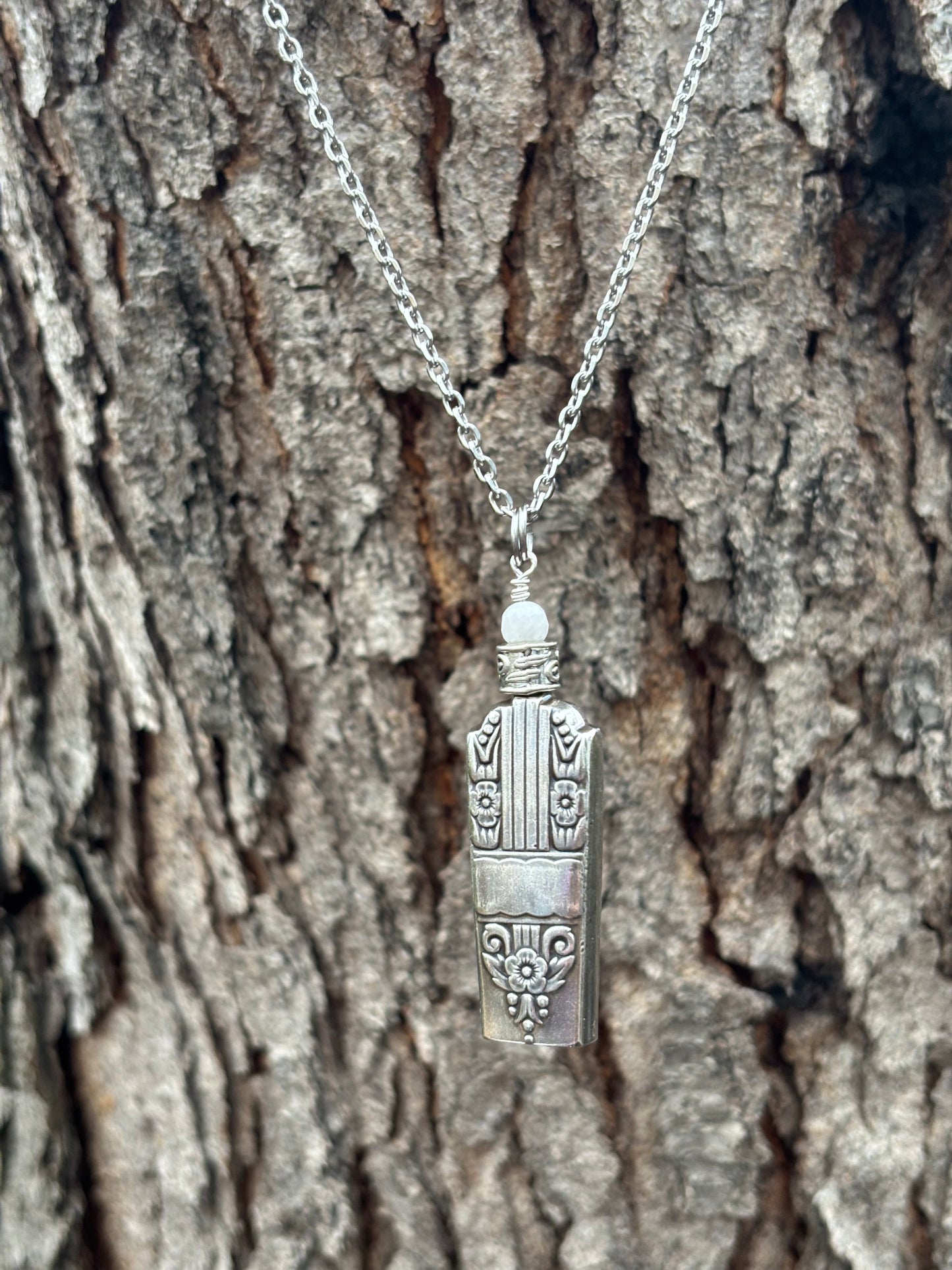 Up-Cycled Vintage Silverware Fairy/Angel Bell Pendant