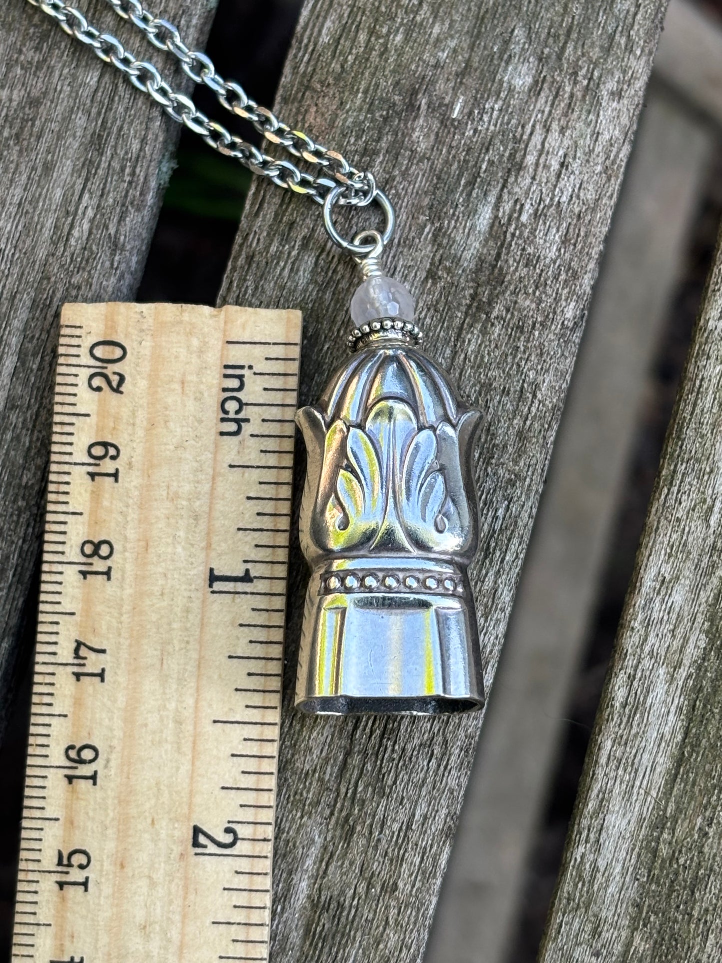 Up-Cycled Vintage Silverware Fairy/Angel Bell Pendant