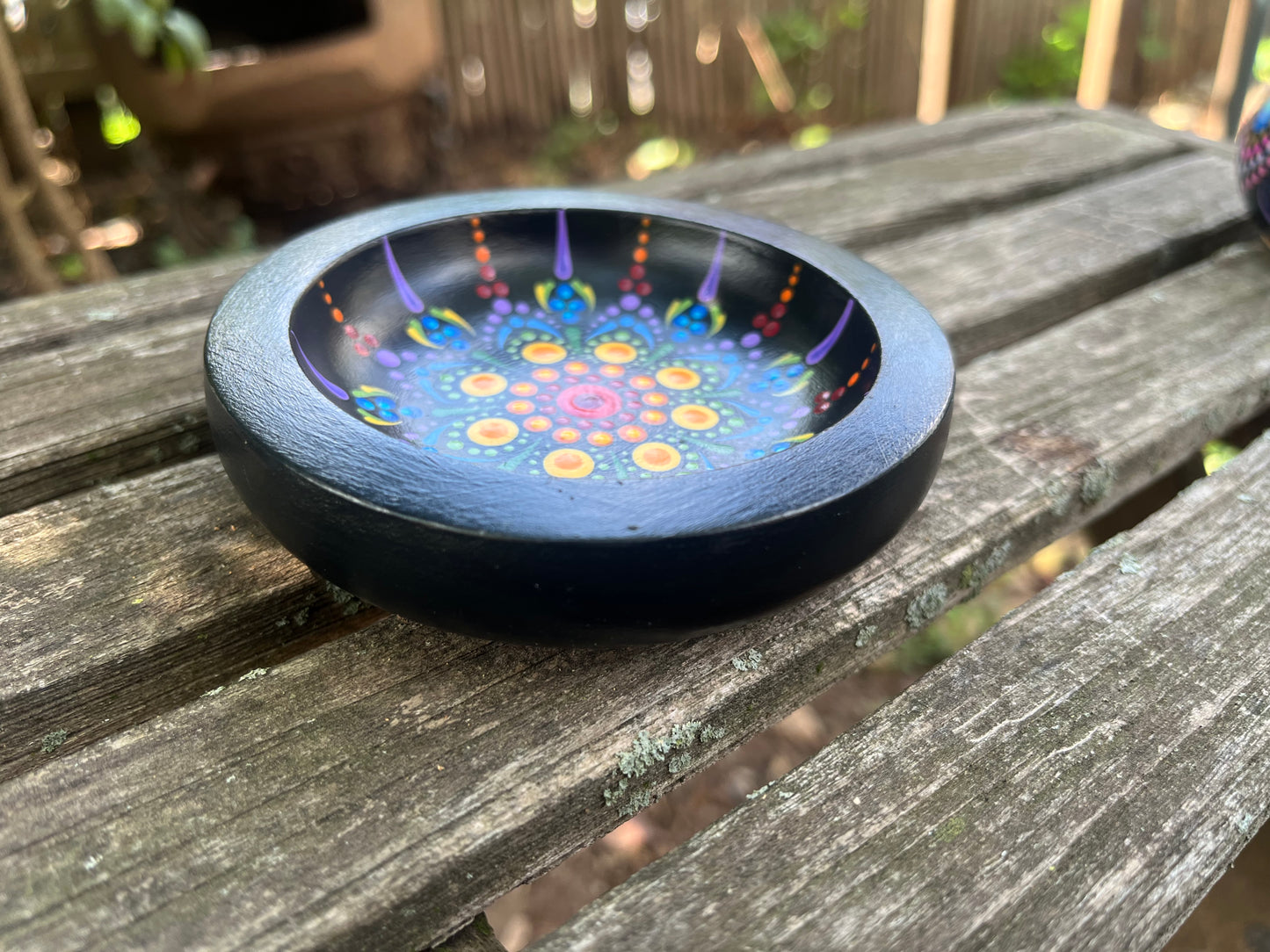 Concrete Mandala Bowl-Trinket Dish